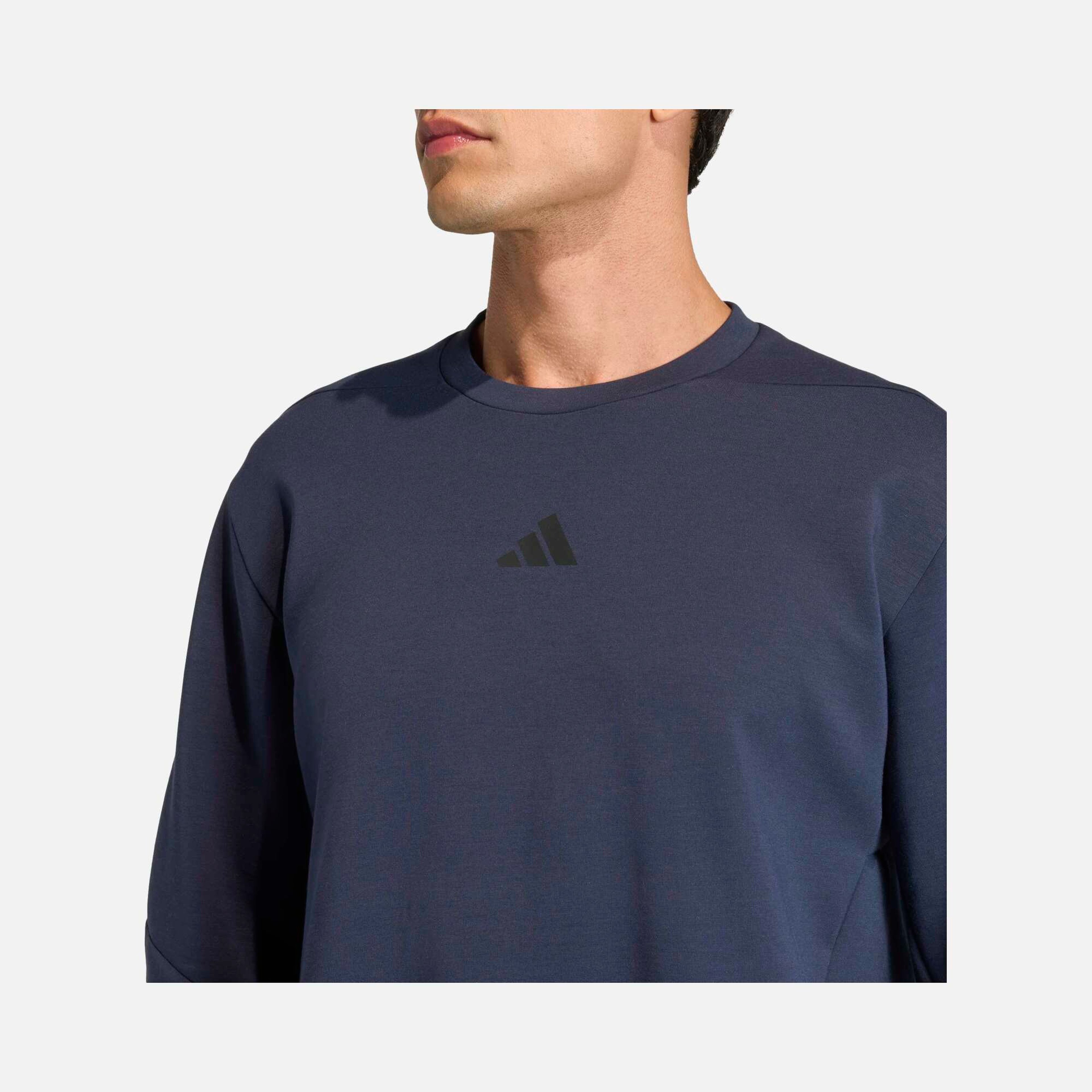 adidas AEROREADY Designed for Gym & Training Crew Erkek Sweatshirt