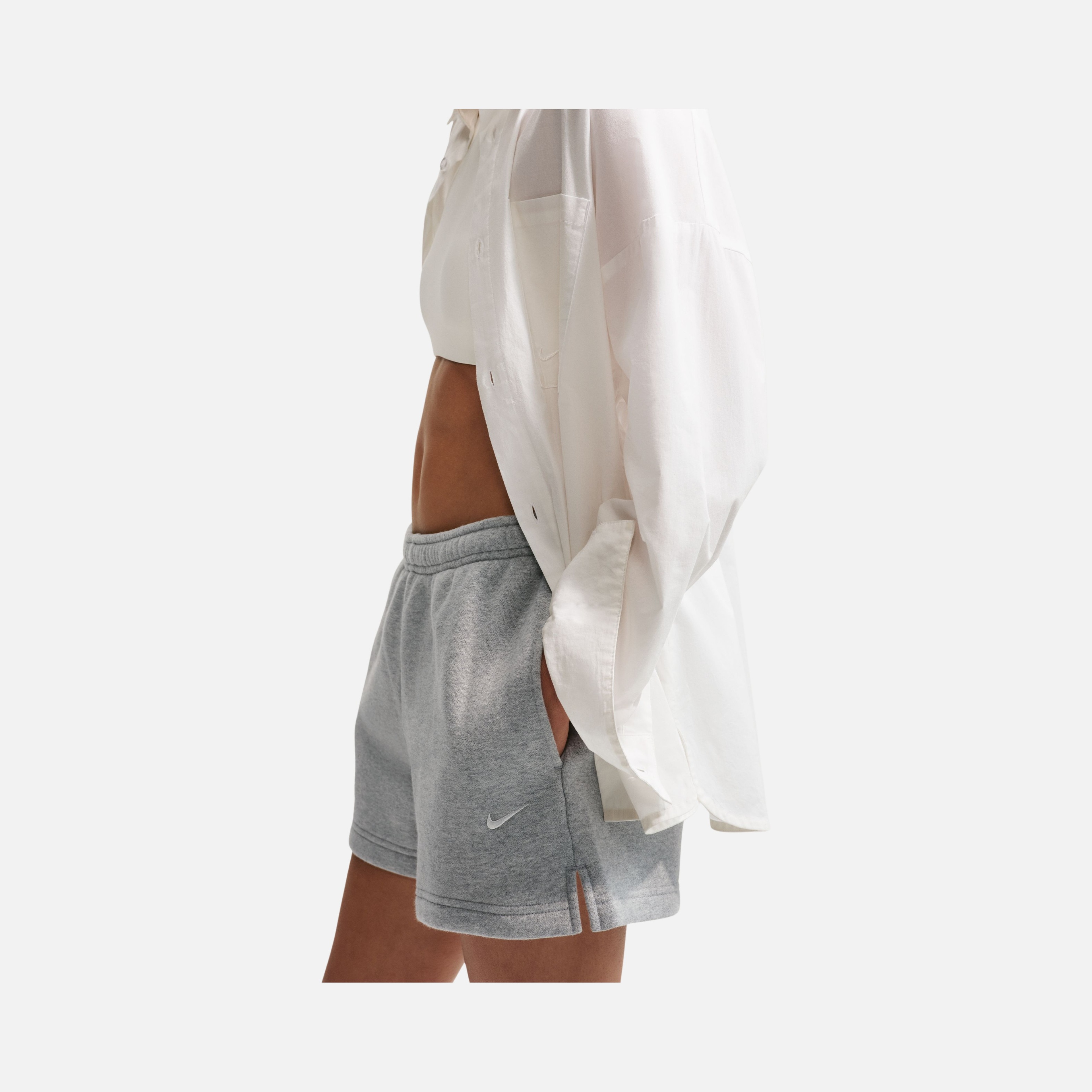 Nike Studio Fleece  Mid-Rise 4 inc Short Kadın Şort