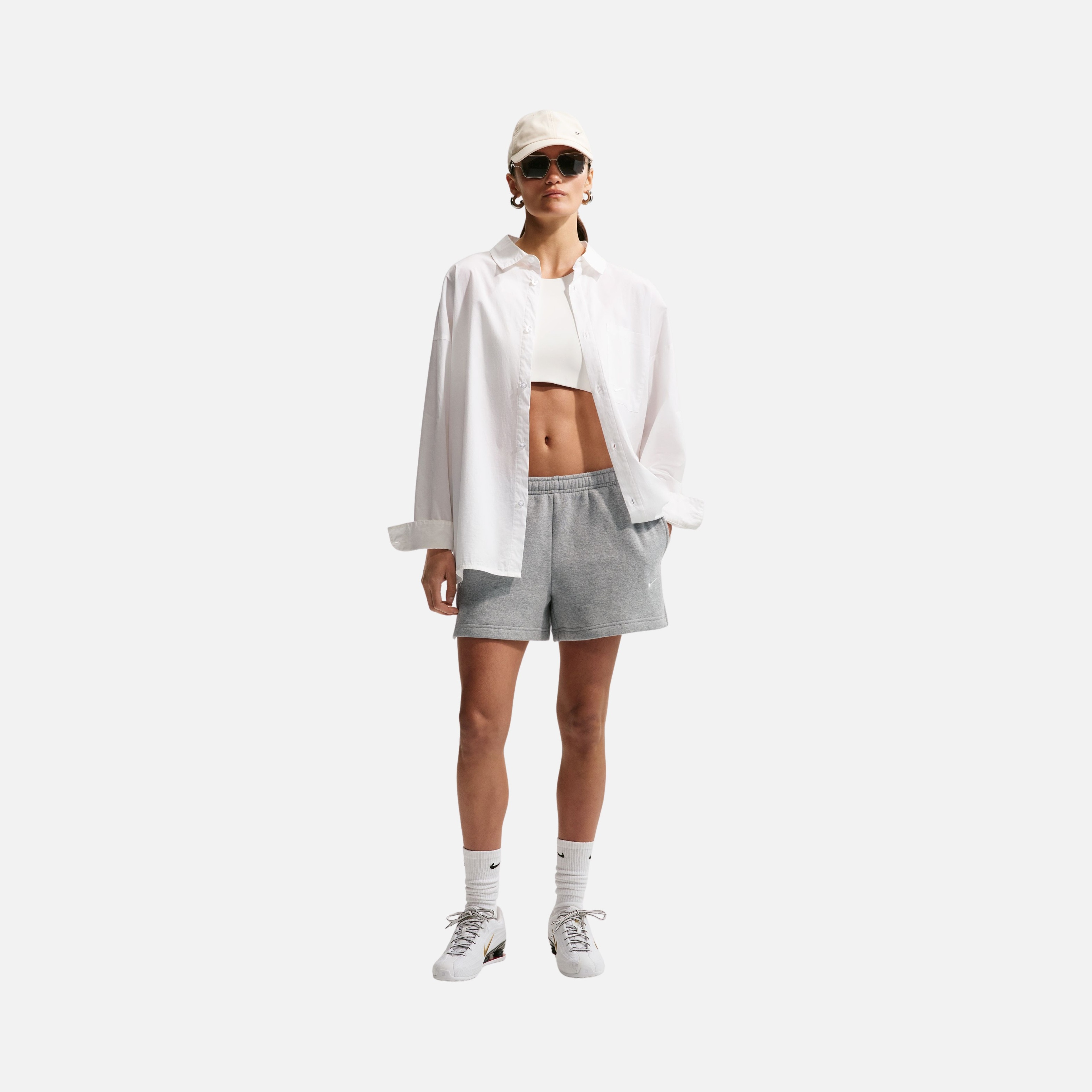 Nike Studio Fleece  Mid-Rise 4 inc Short Kadın Şort