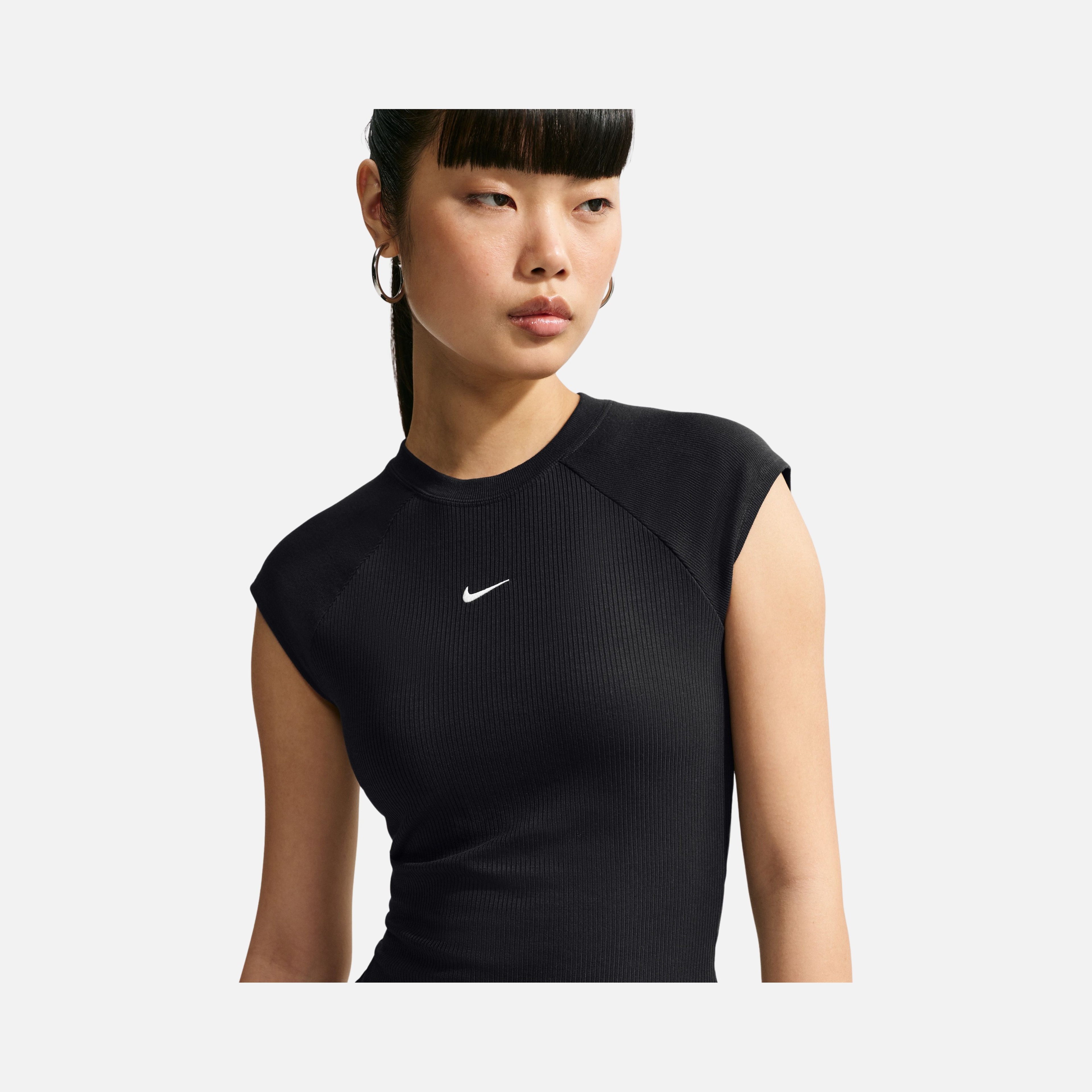 Nike Nsw Chill Knit Rib Ss Top Kadın Tişört