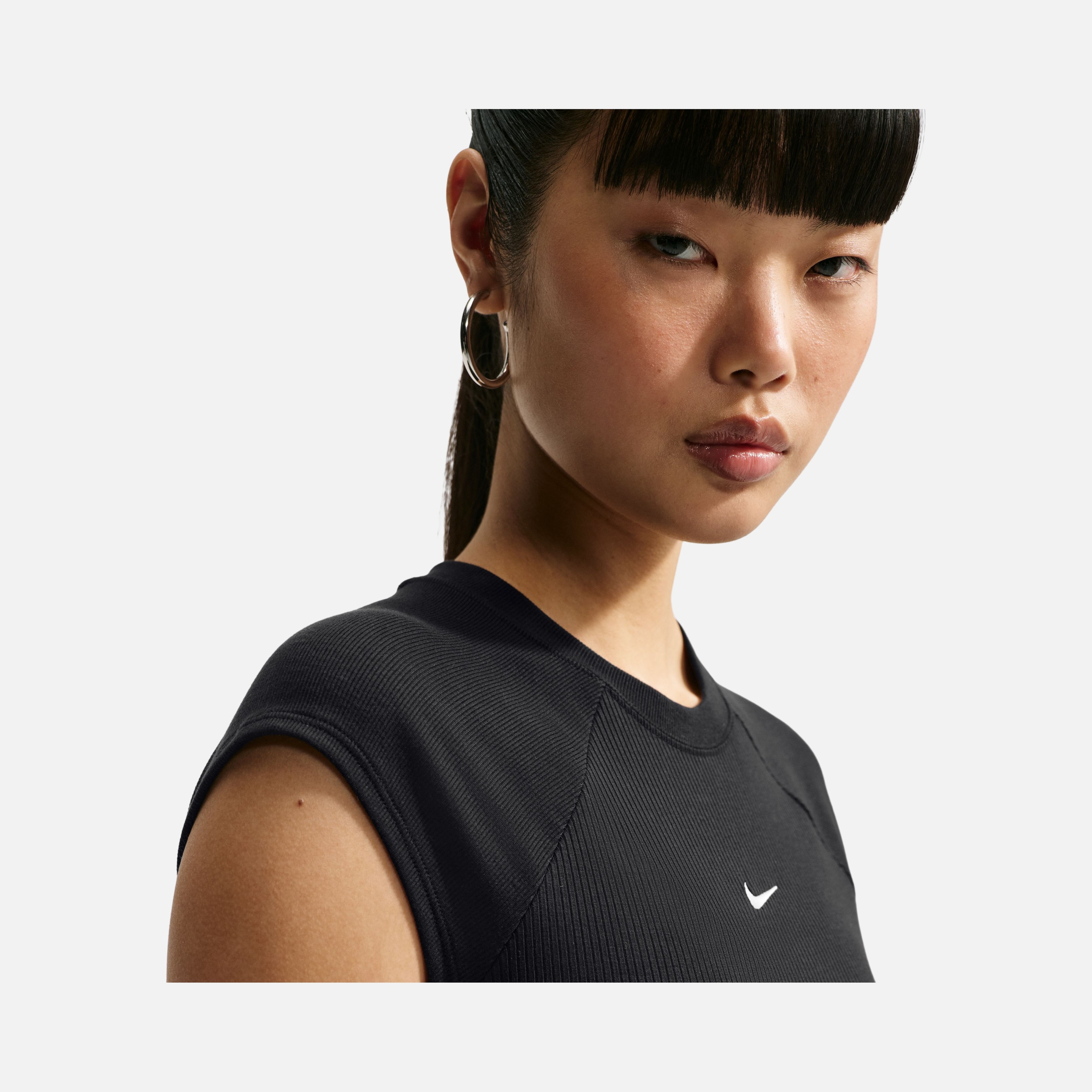 Nike Nsw Chill Knit Rib Ss Top Kadın Tişört