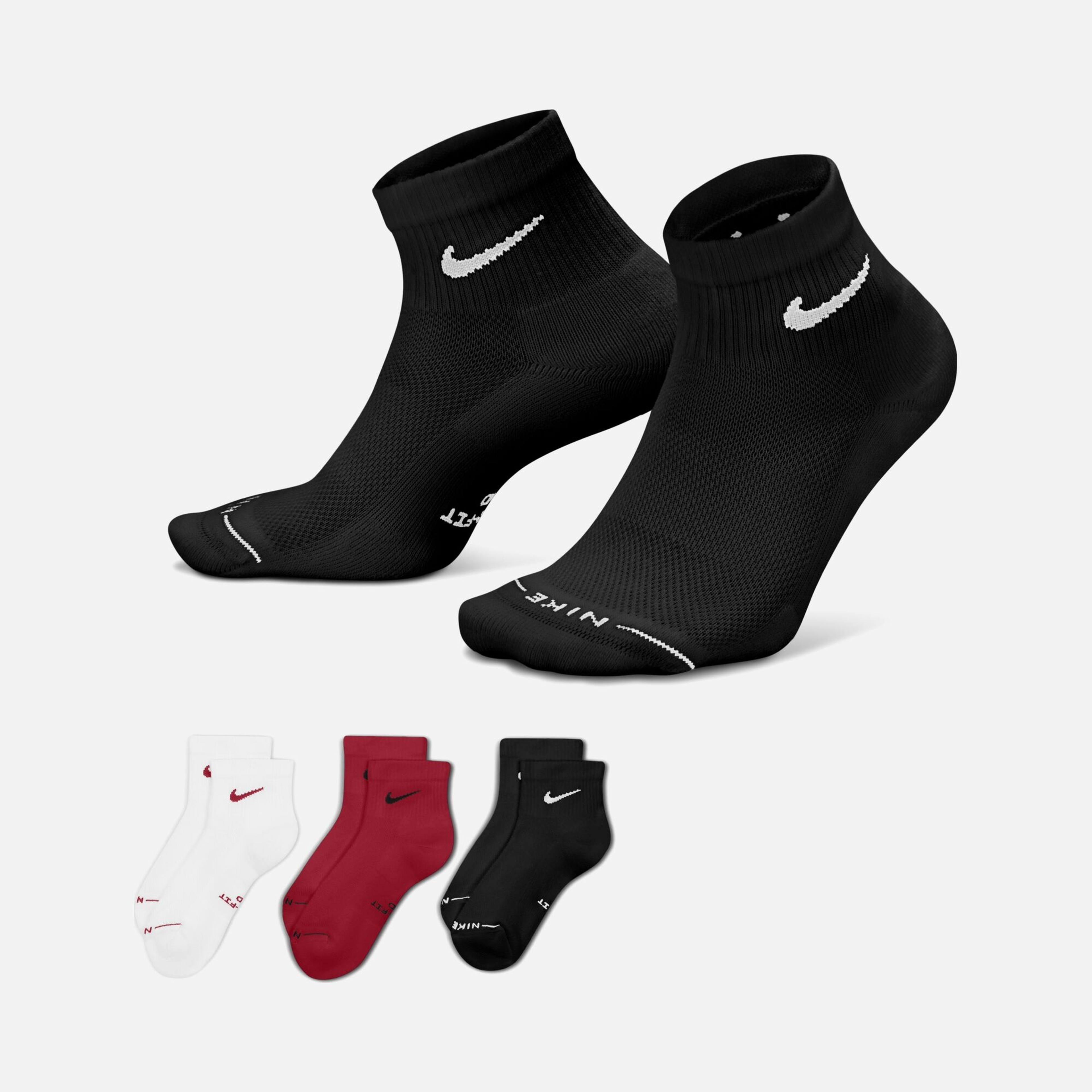 Nike Everyday Elevated Ankle (3 Pairs) Erkek Çorap