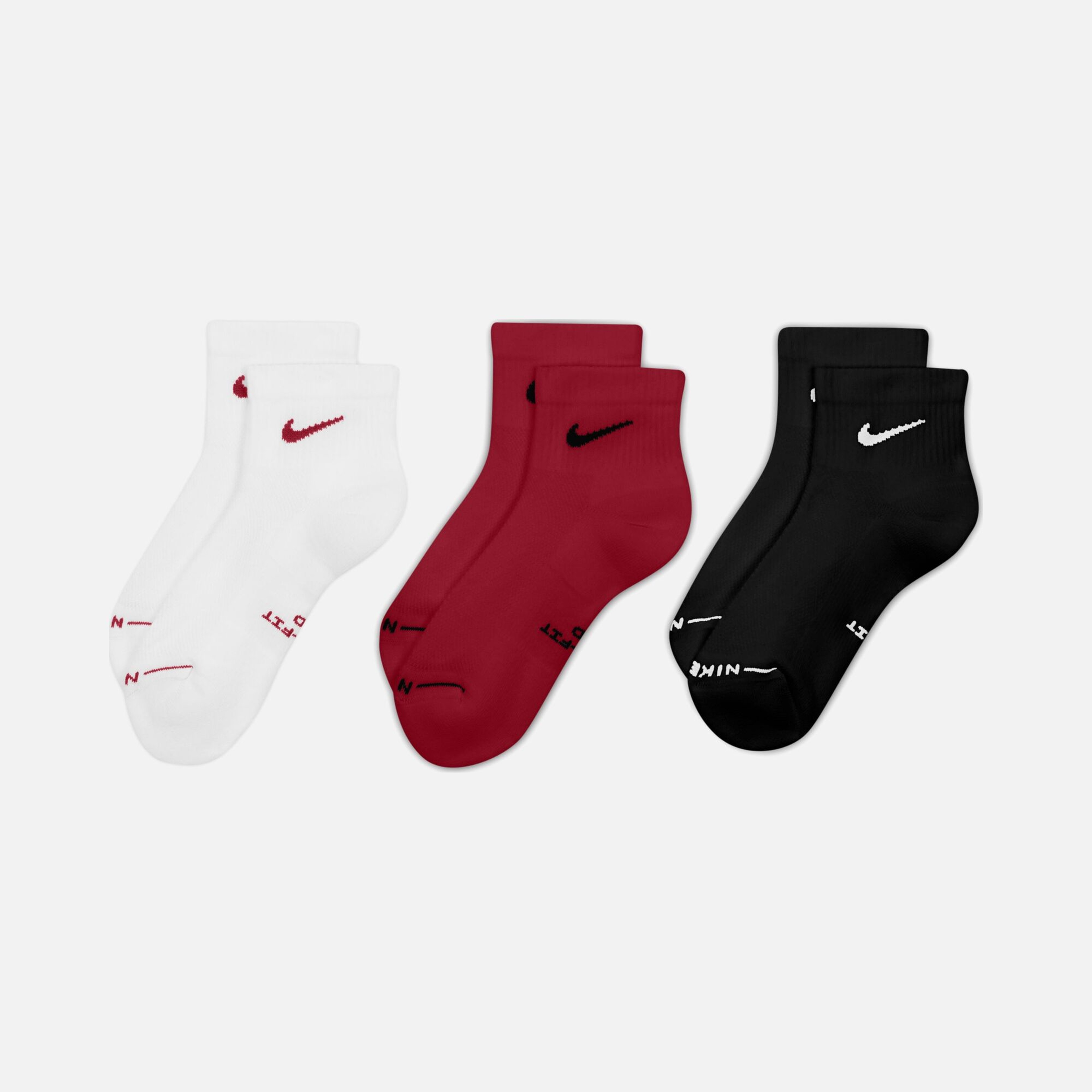 Nike Everyday Elevated Ankle (3 Pairs) Erkek Çorap