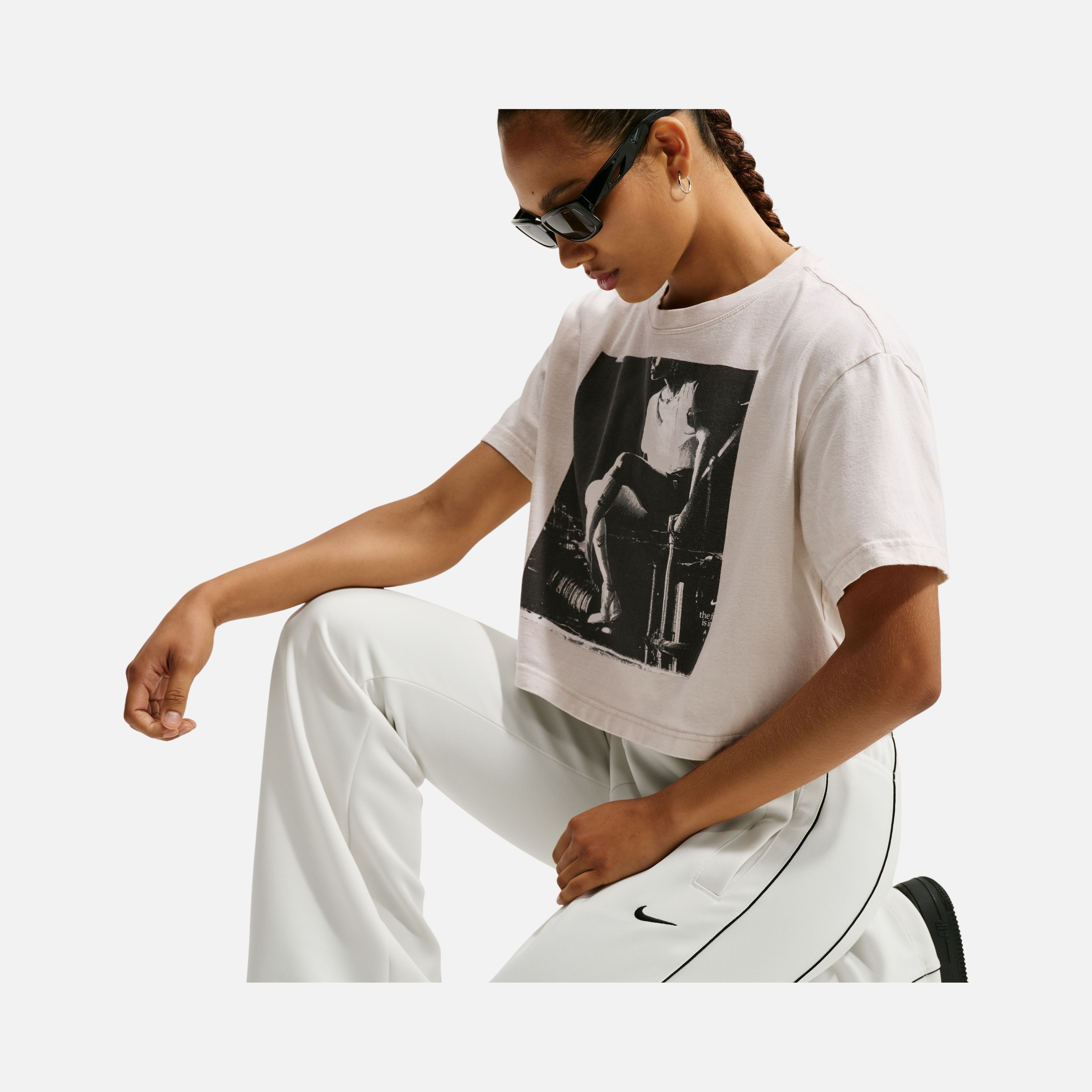 Nike Sportswear Essentials Windrunner Mid-Rise Slim Poly Knit Kadın Pantolon
