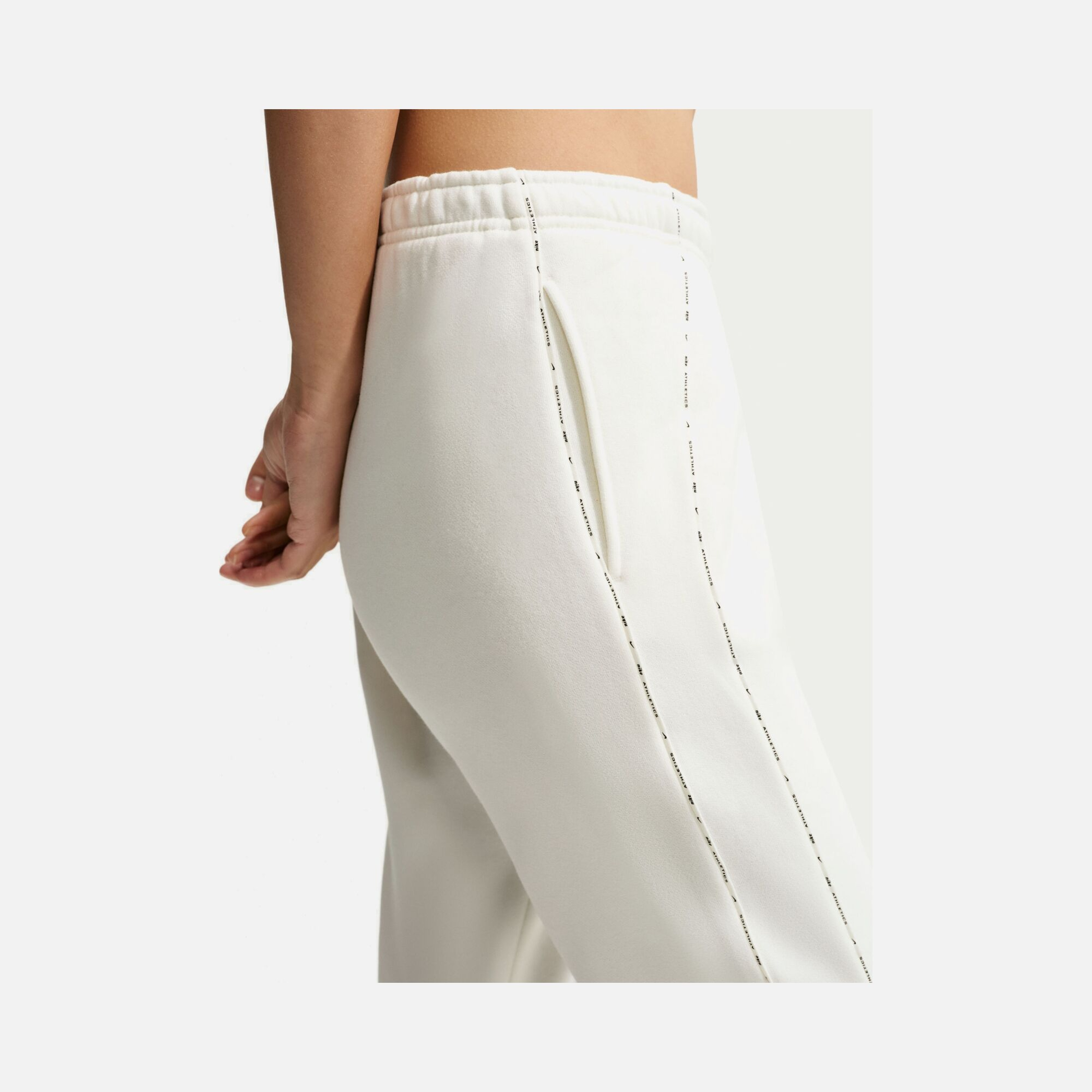 Nike Studio Fleece Mid-Rise Adjustable Cuff Kadın Pantolon