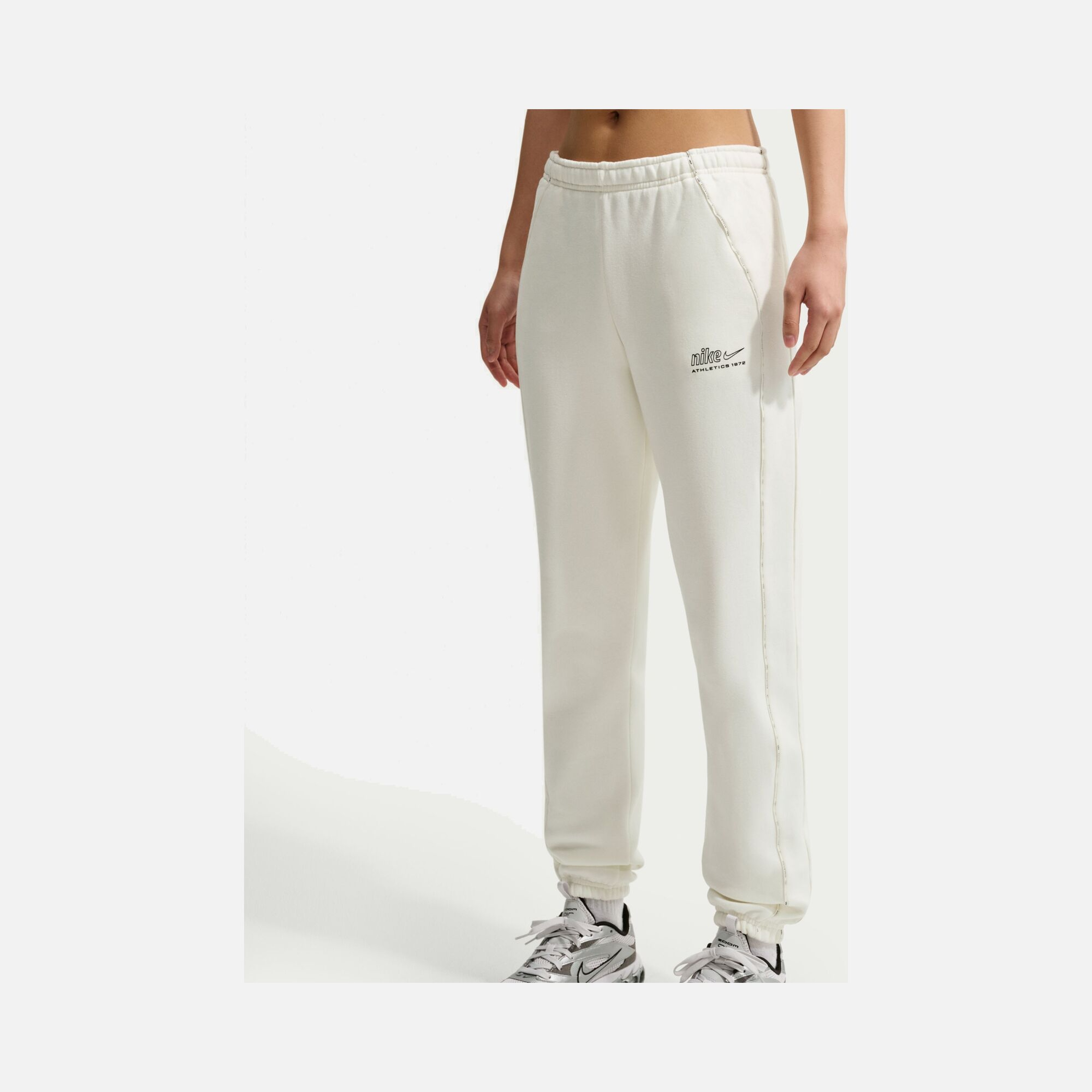 Nike Studio Fleece Mid-Rise Adjustable Cuff Kadın Pantolon