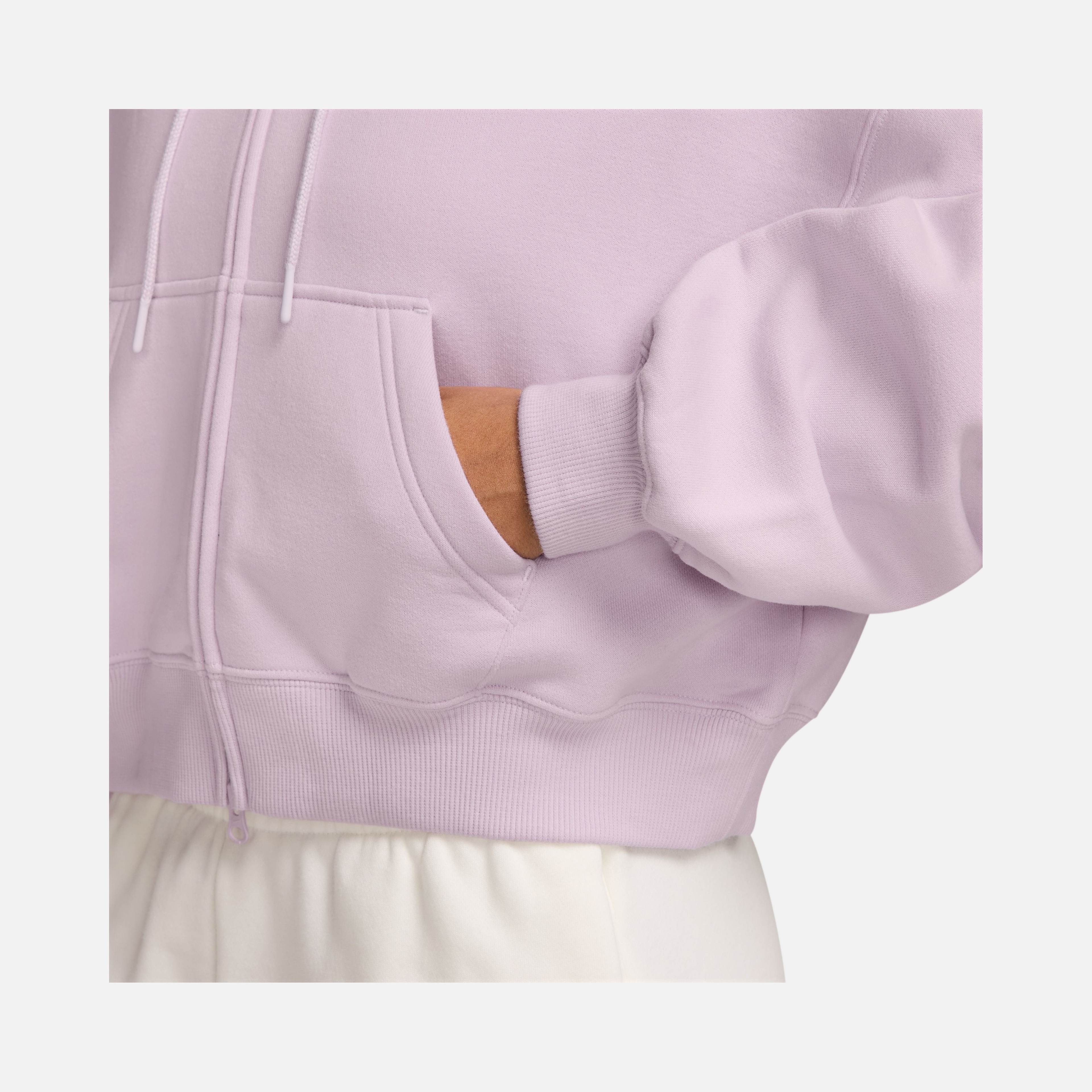 Nike Studio Fleece Oversized Cropped Full-zip Kadın Ceket