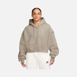 Nike Studio Fleece Oversized Cropped Full-zip Kadın Ceket