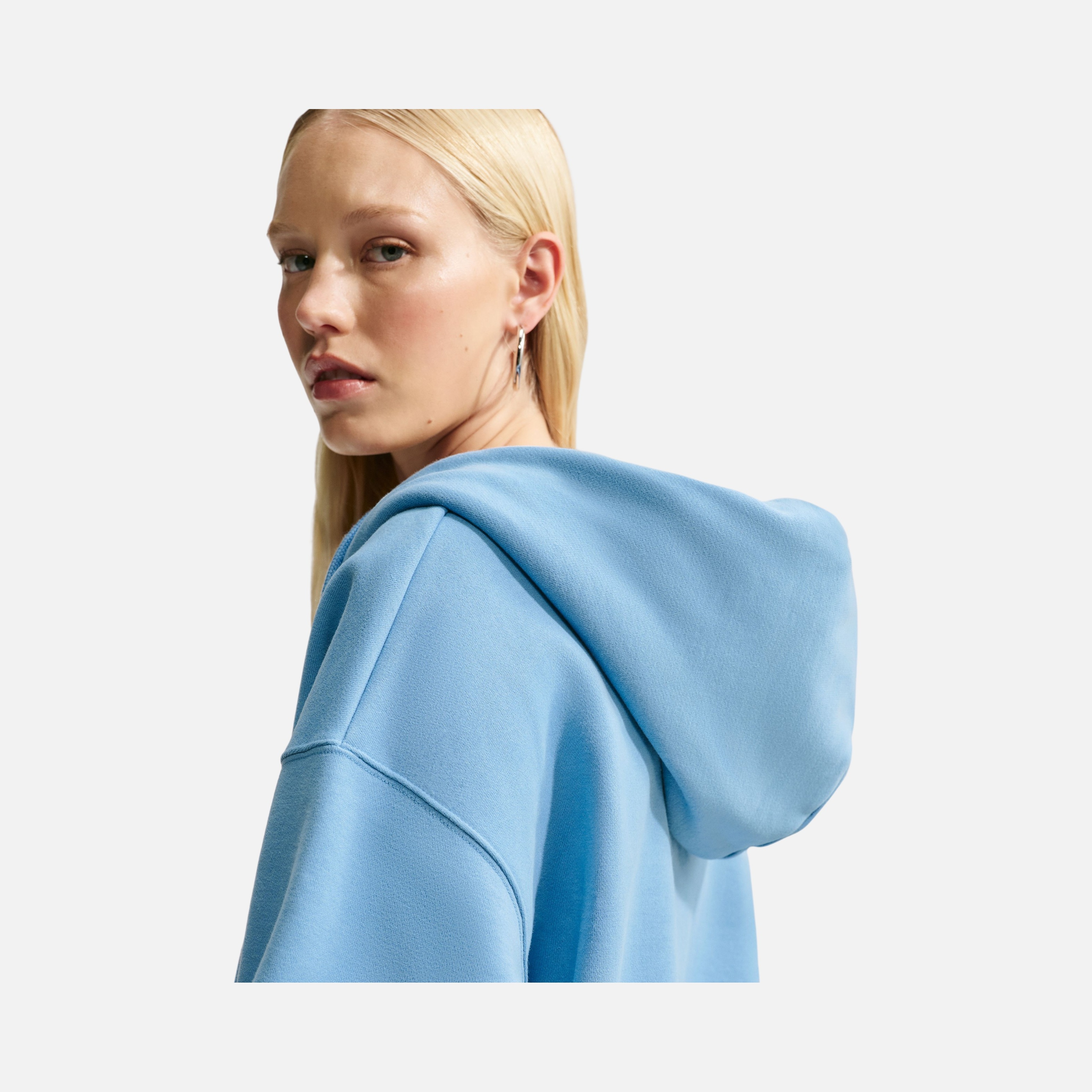 Nike Studio Fleece Oversized Cropped Full-zip Kadın Ceket
