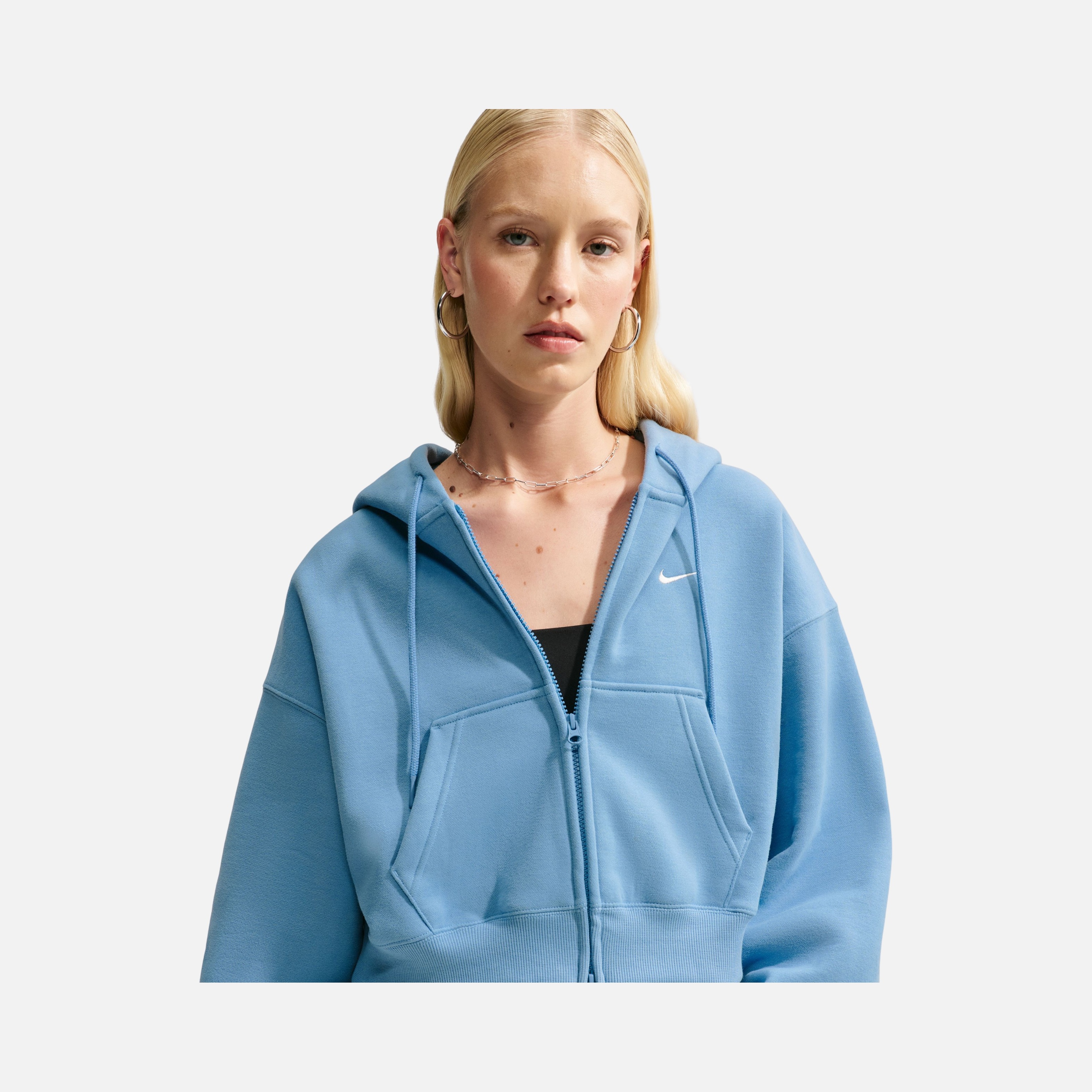 Nike Studio Fleece Oversized Cropped Full-zip Kadın Ceket