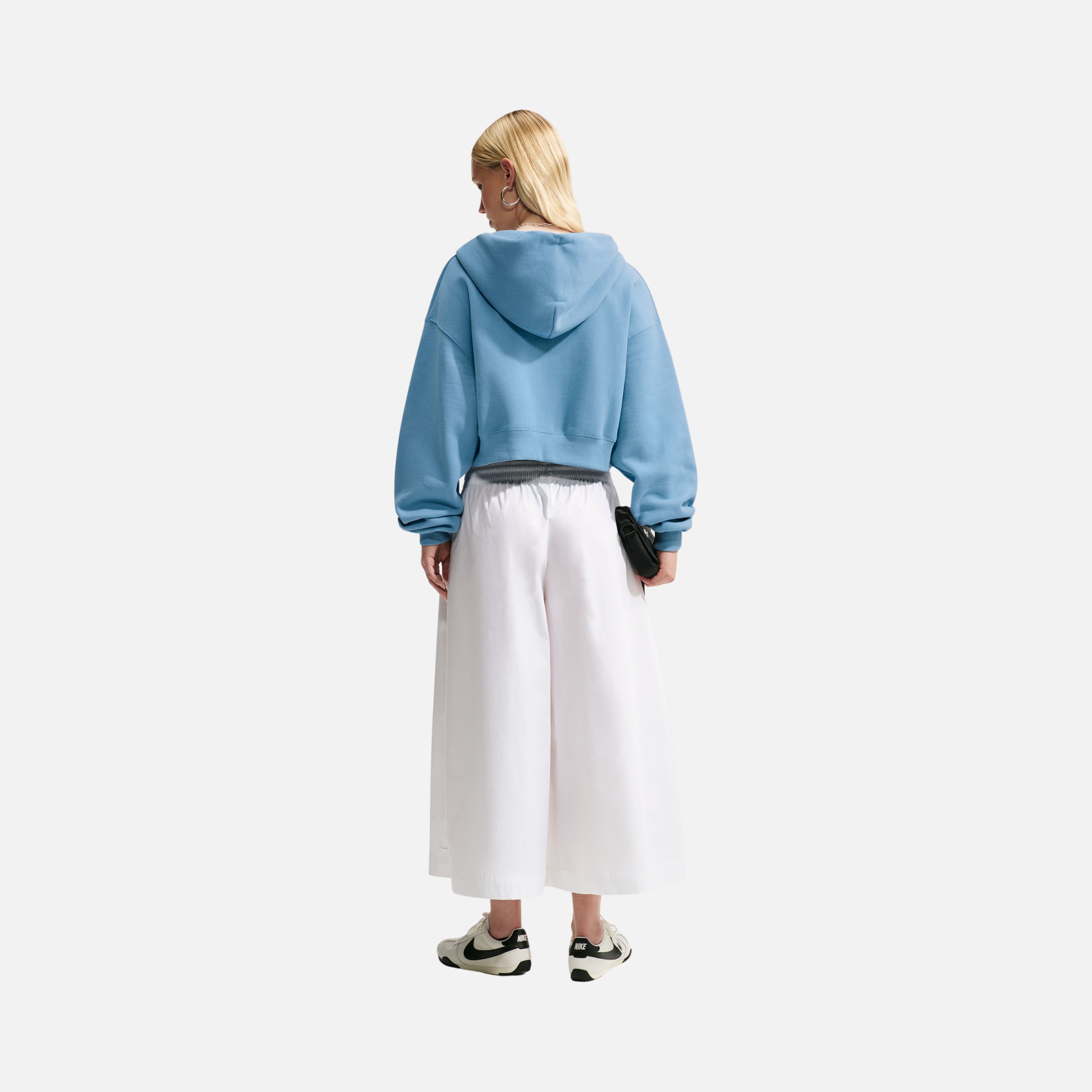 Nike Studio Fleece Oversized Cropped Full-zip Kadın Ceket