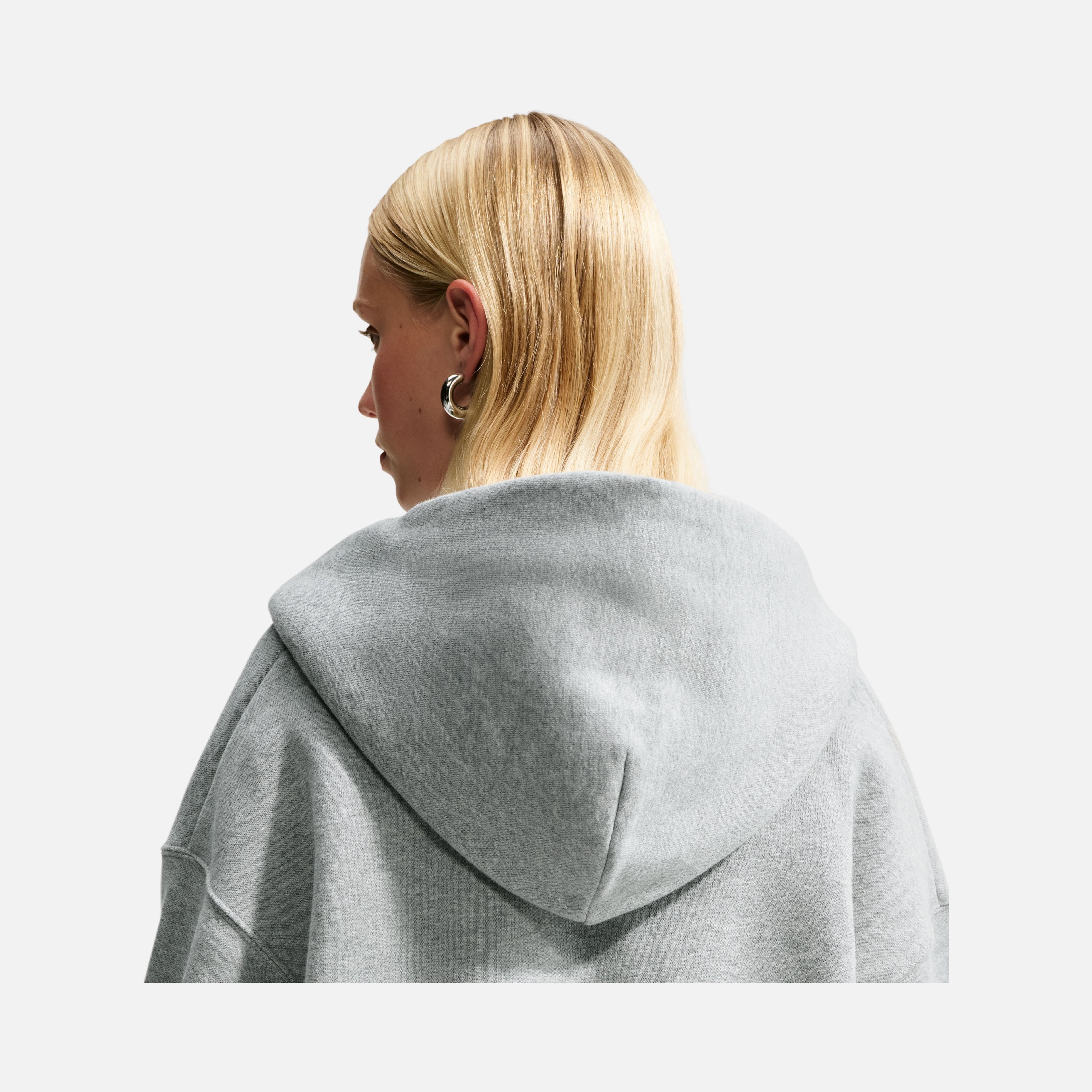 Nike Studio Fleece Oversized Cropped Full-zip Kadın Ceket