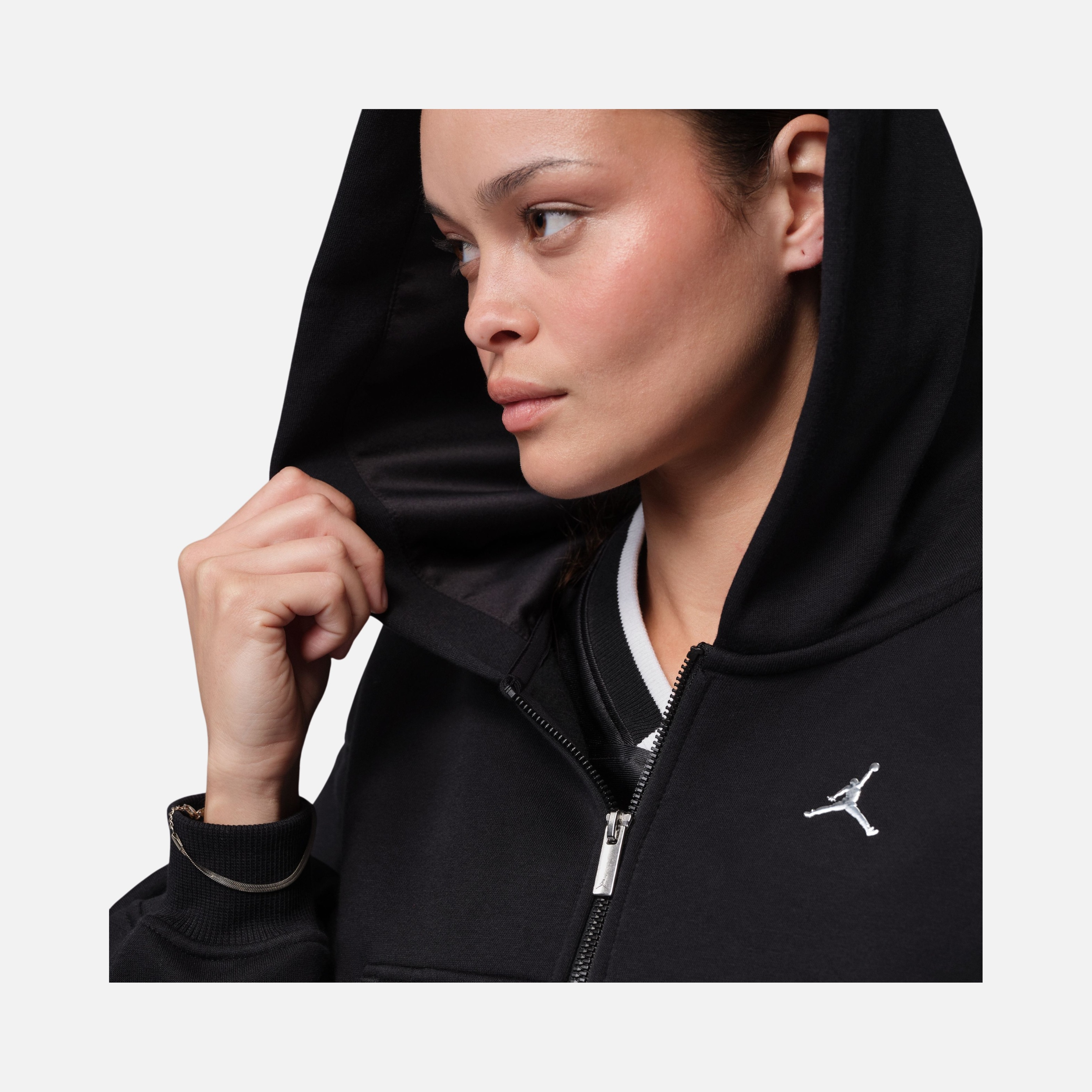 Nike Jordan Brooklyn Fleece Md Crop Full-zip Kadın Ceket