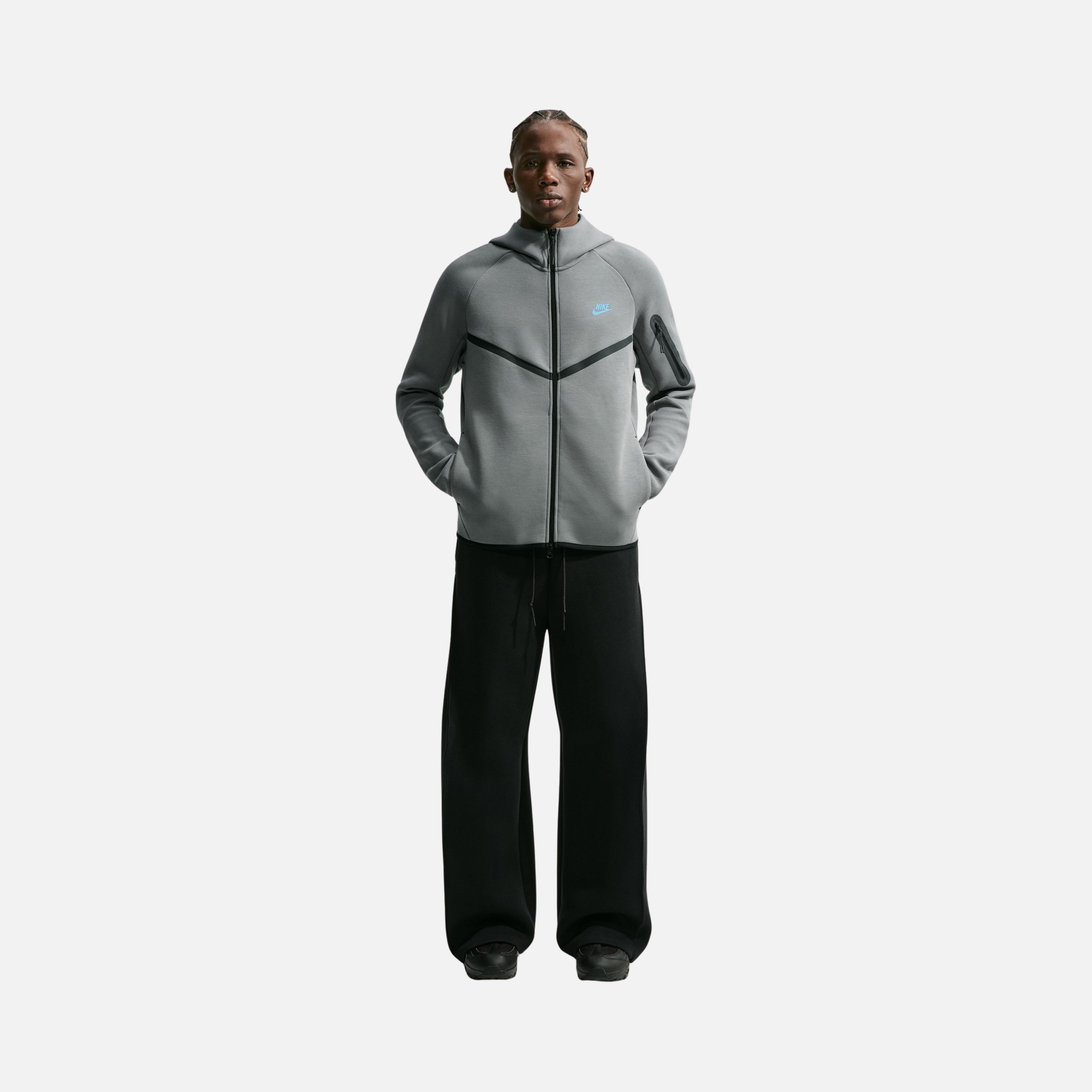 Мужская куртка Nike Sportswear Tech Fleece Windrunner SS25 Full-Zip Hoodie для бега