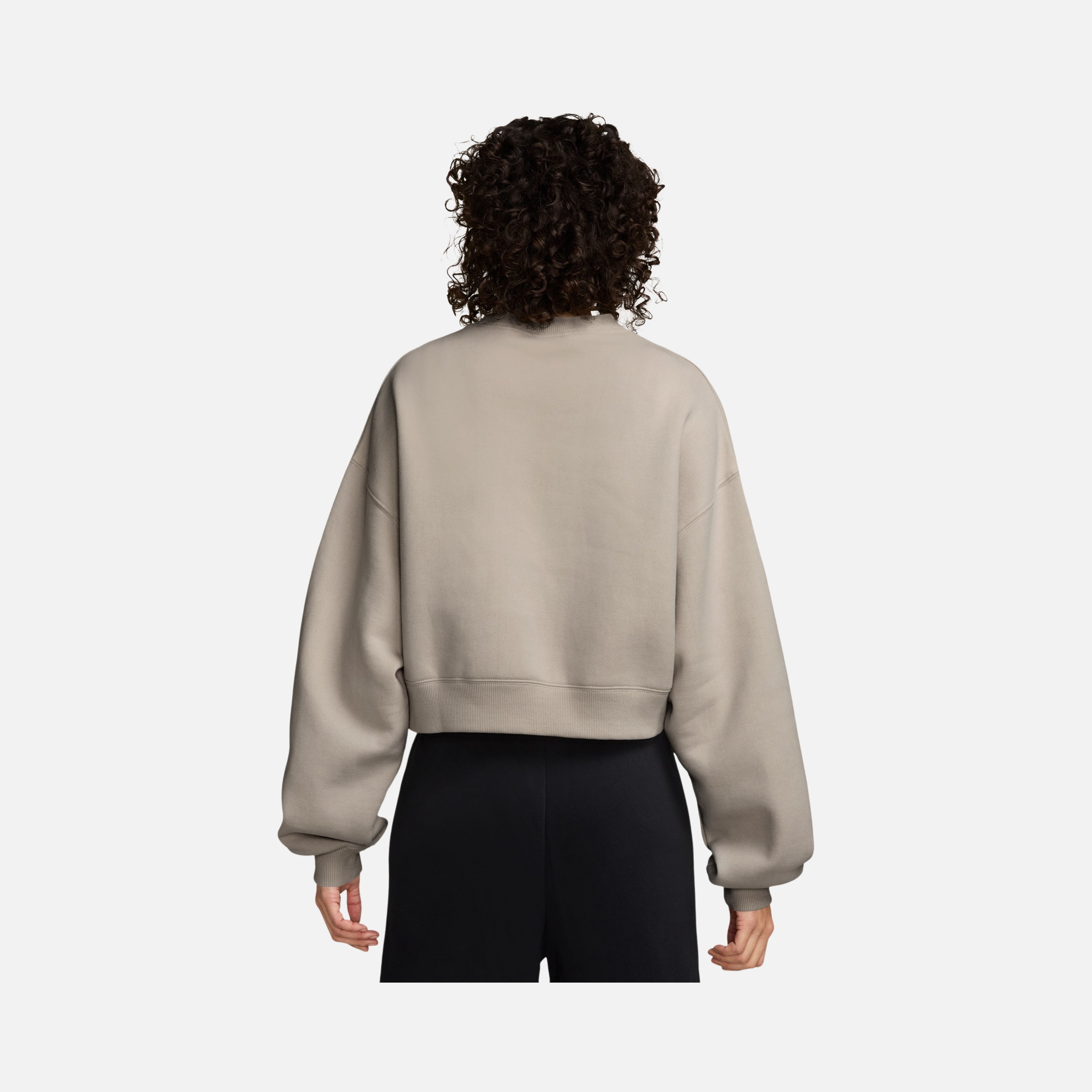 Nike Studio Fleece Oversized Cropped Crew Kadın Sweatshirt