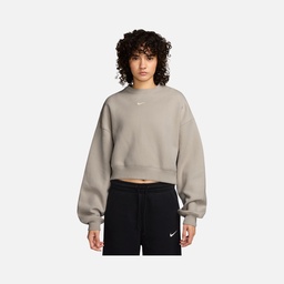 Nike Studio Fleece Oversized Cropped Crew Kadın Sweatshirt