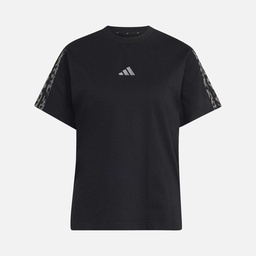 adidas Seasonal Essentials Animal Print 3-Stripes Kadın Tişört