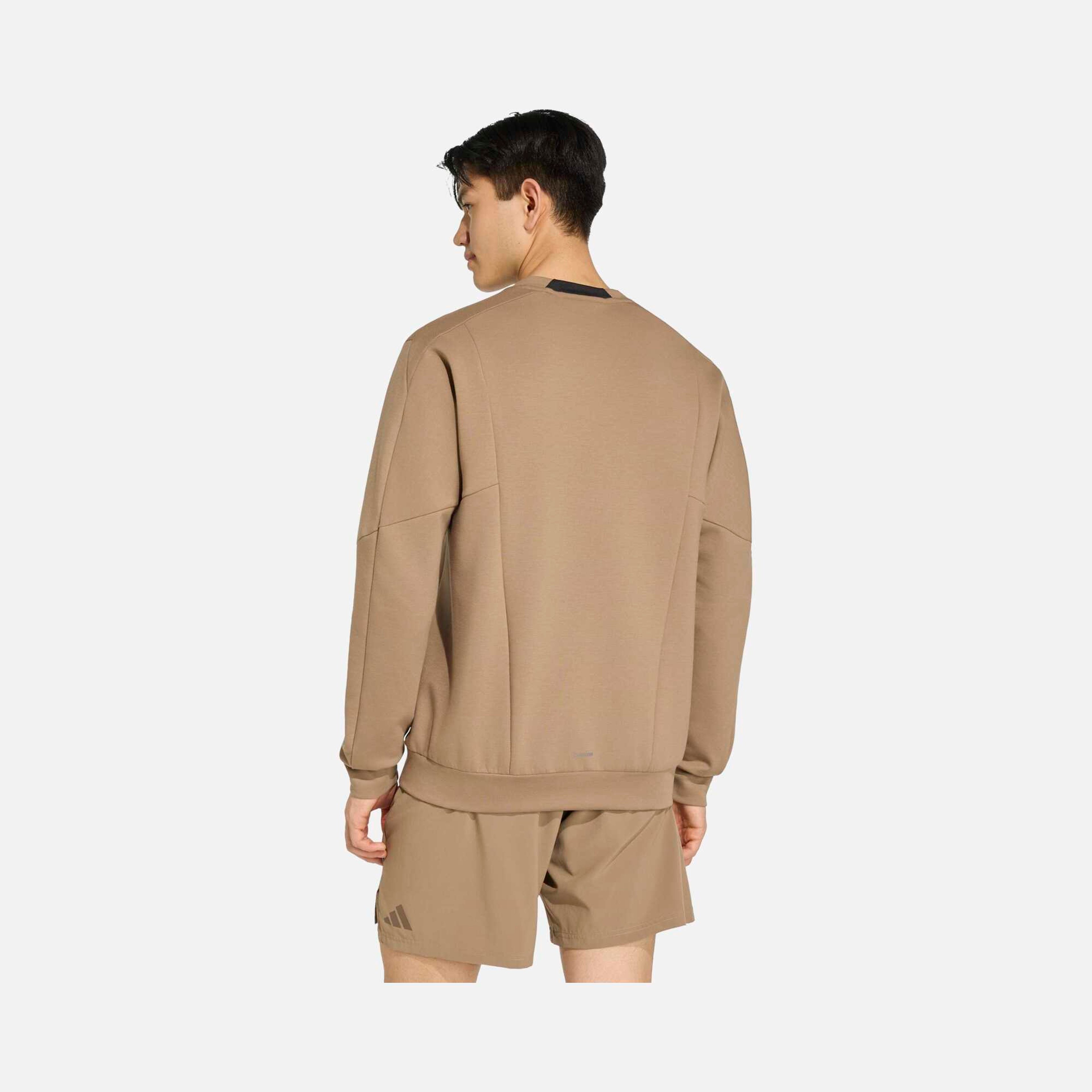 adidas AEROREADY Designed for Gym & Training Crew Erkek Sweatshirt