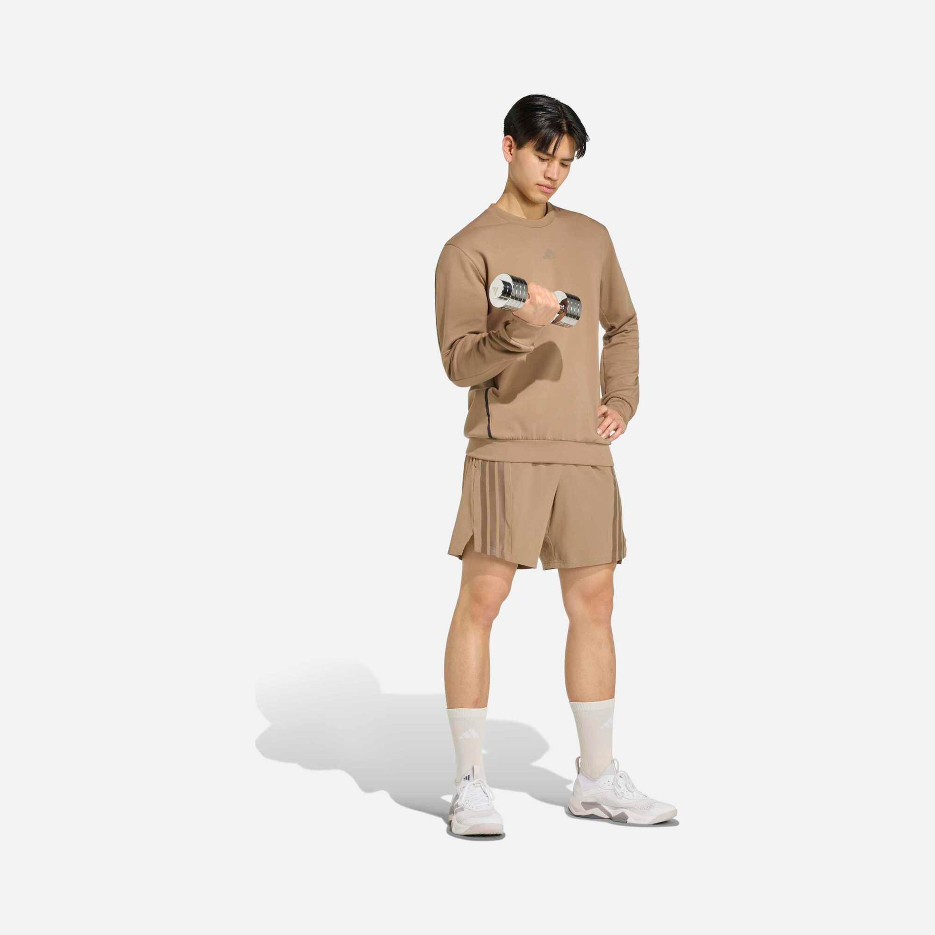 adidas AEROREADY Designed for Gym & Training Crew Erkek Sweatshirt