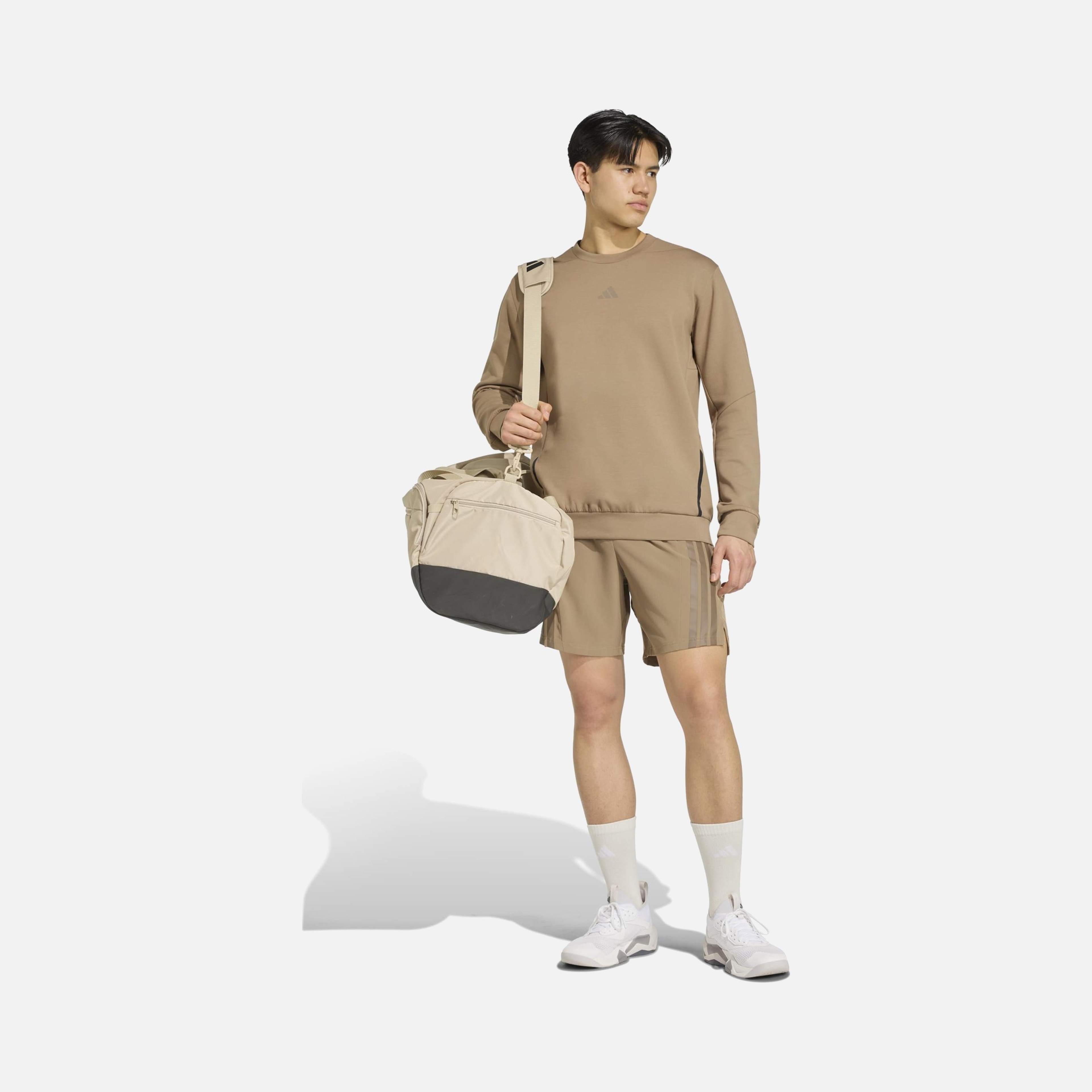 adidas AEROREADY Designed for Gym & Training Crew Erkek Sweatshirt