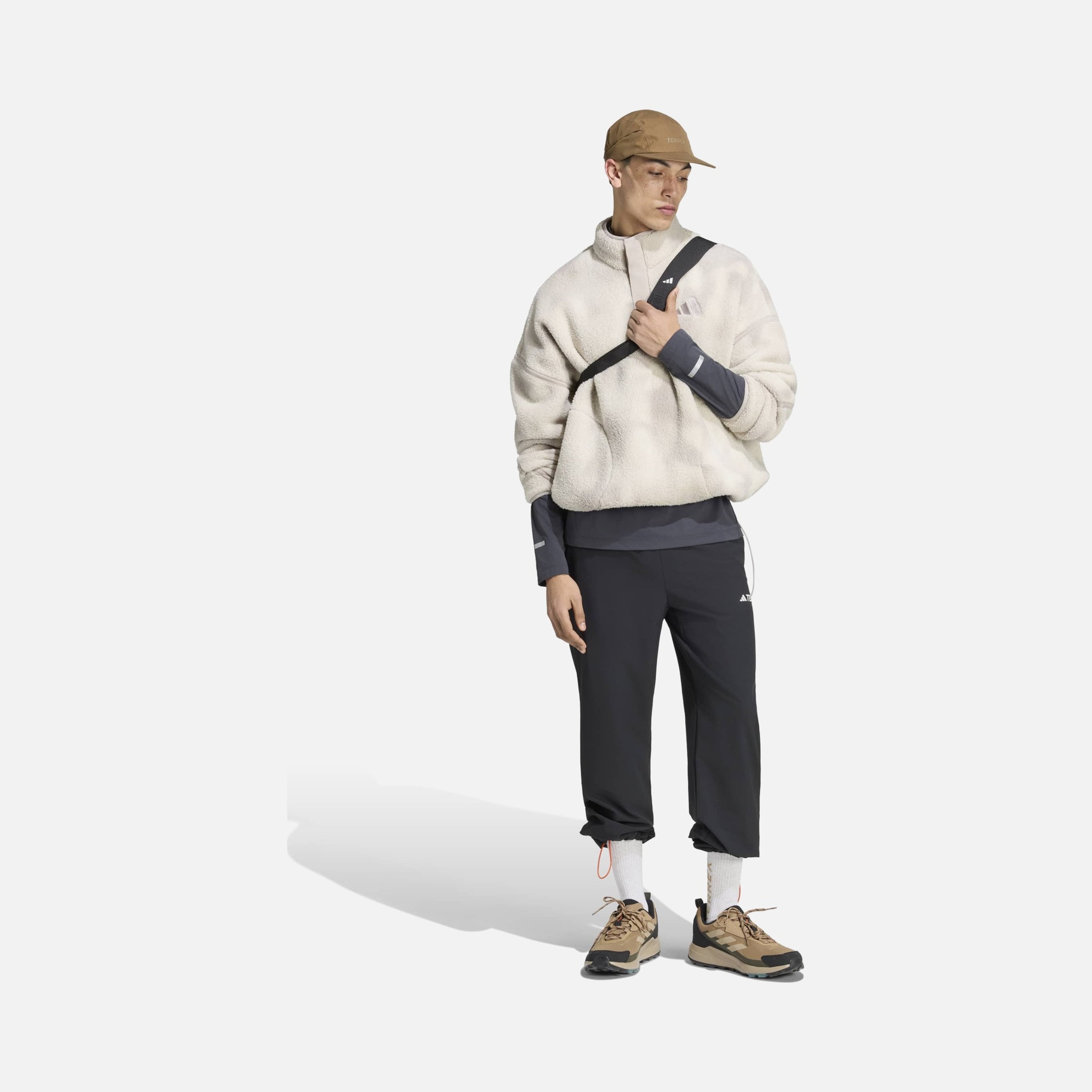 adidas Terrex Multi High Pile Fleece Pullover Erkek Sweatshirt