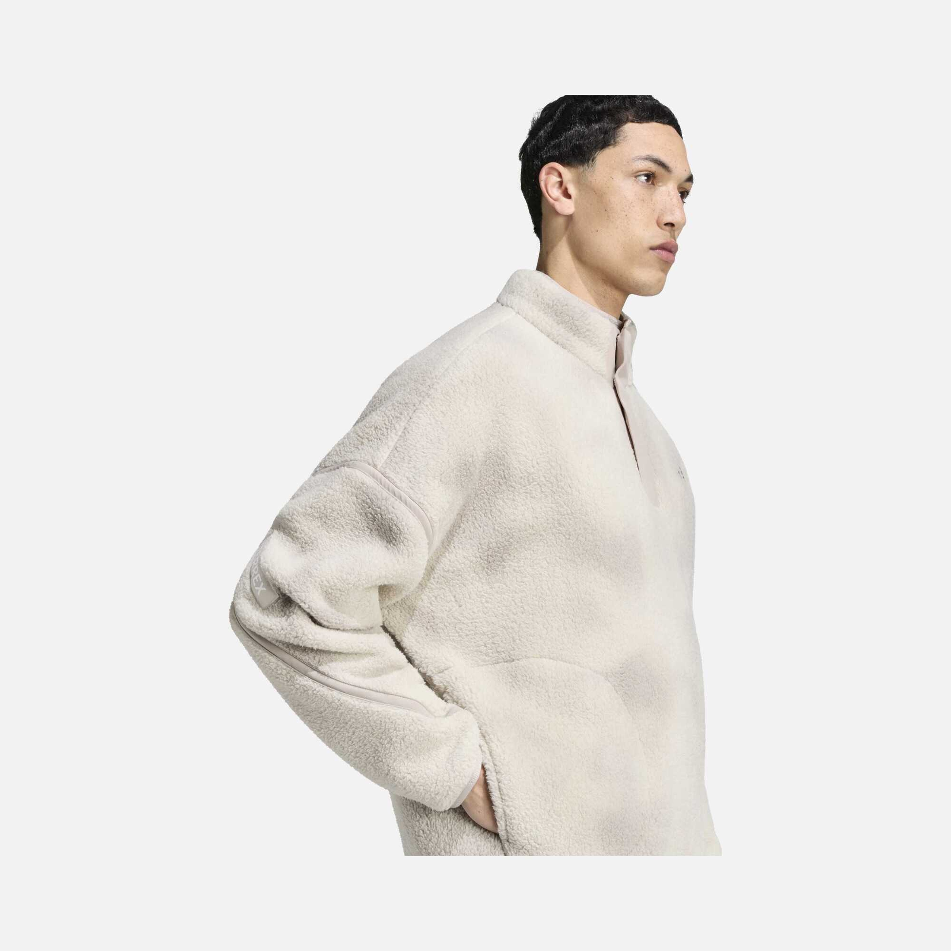 adidas Terrex Multi High Pile Fleece Pullover Erkek Sweatshirt