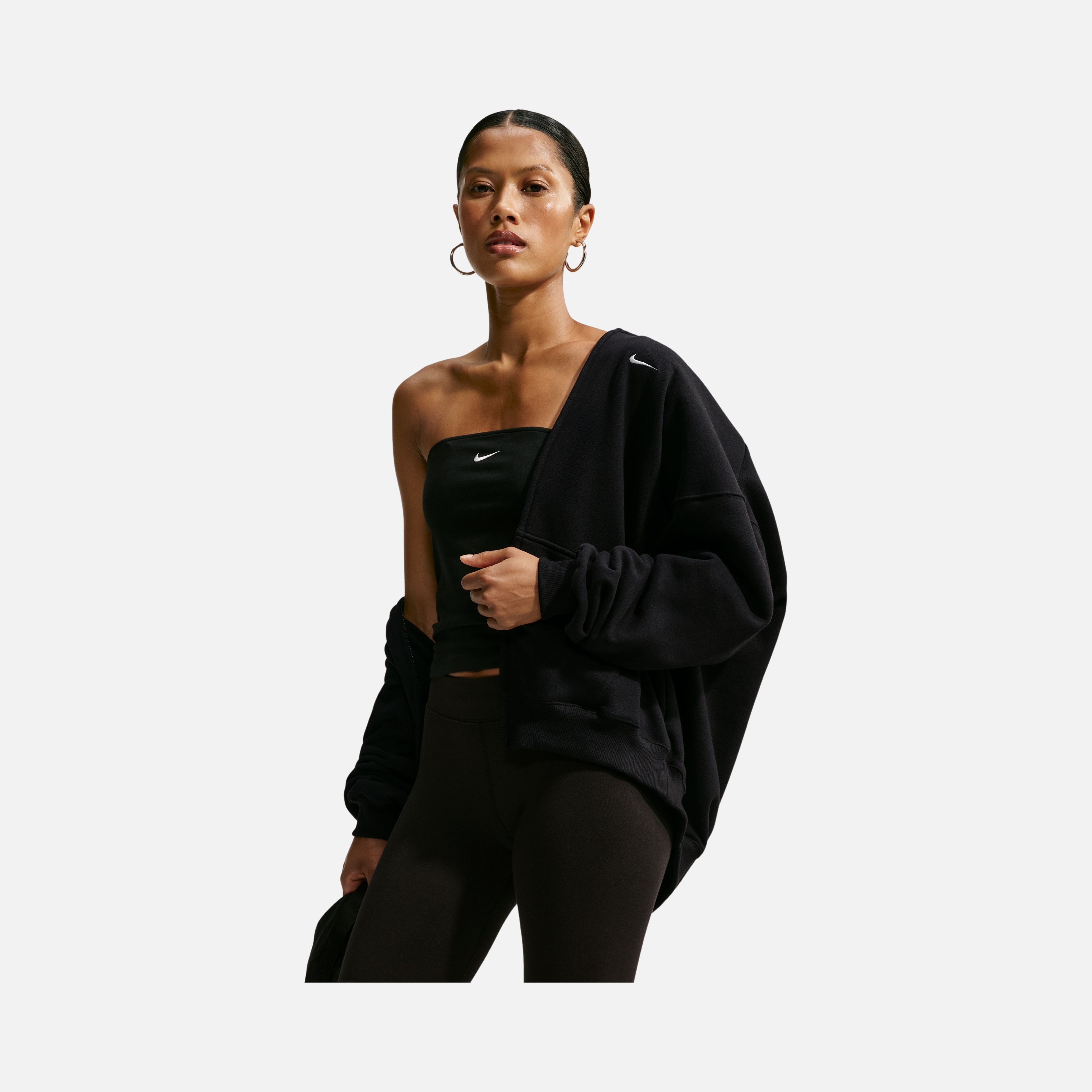 Nike Studio Fleece Medium Weight Oversized Full-Zip Kadın Ceket