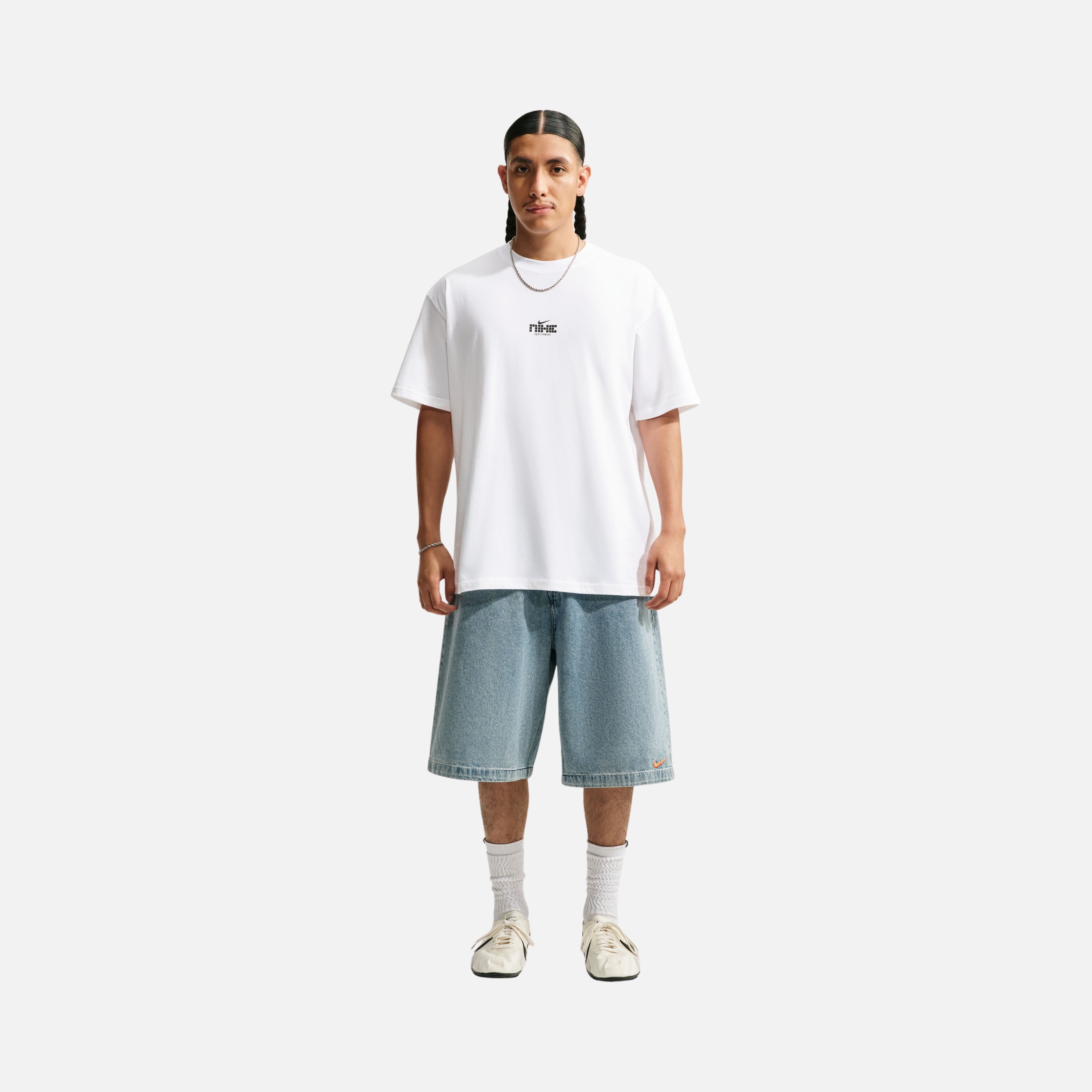 Nike Sportswear Loose Fit Mesh Erkek Tişört