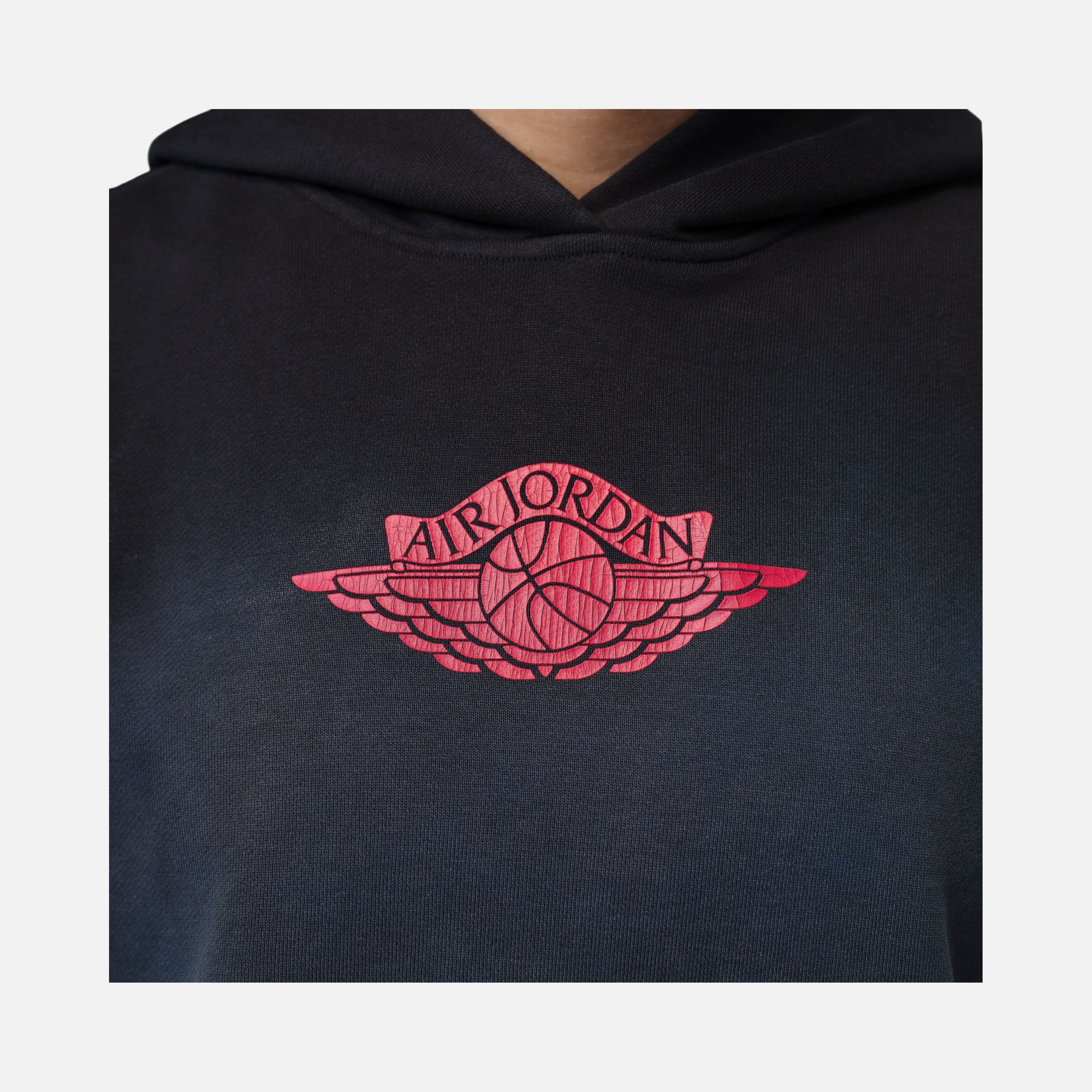 Nike Jordan Flight Fleece Ft Short-Sleeve Top Wings Kadın Tişört