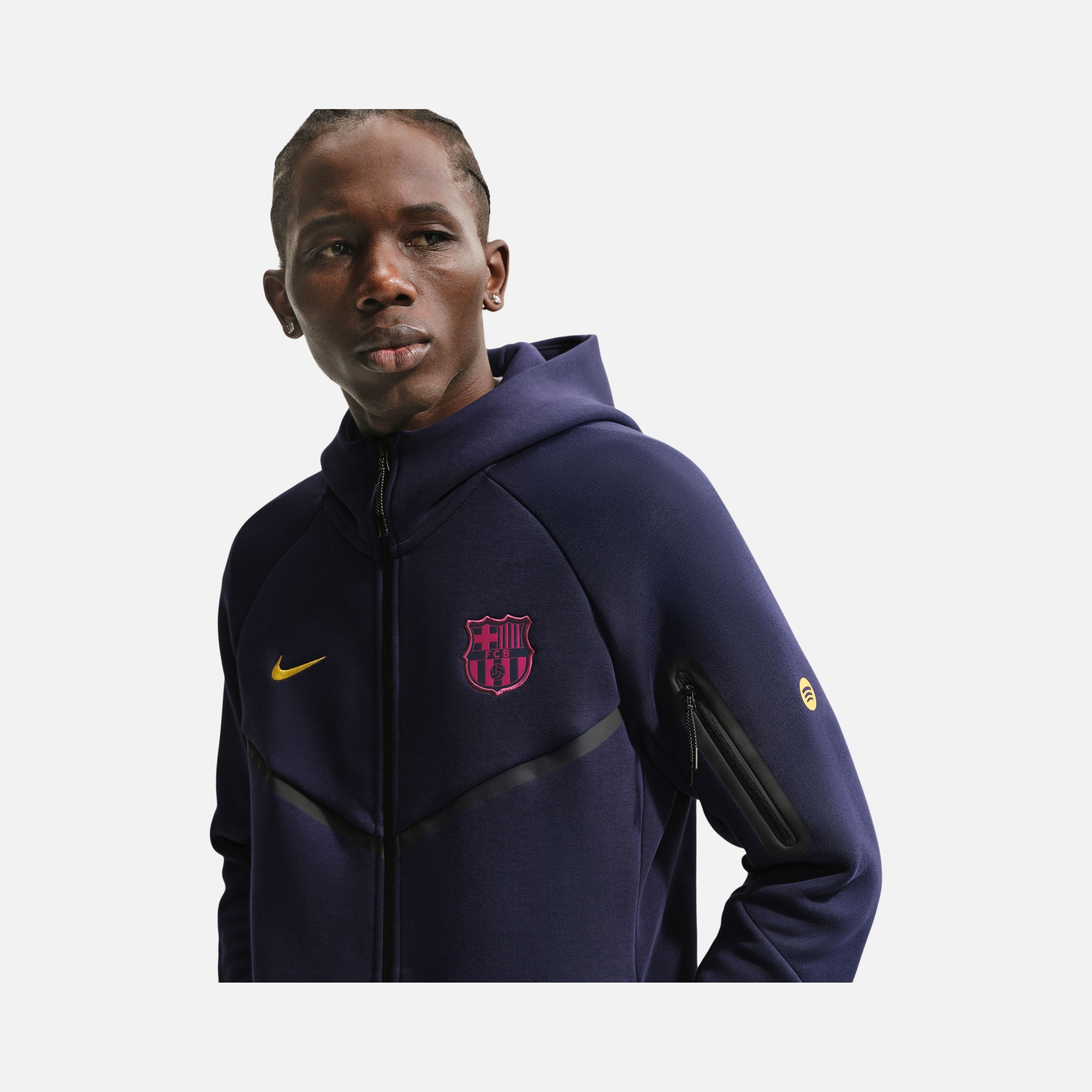 Nike FC Barcelona Tech Fleece Windrunner Erkek Ceket