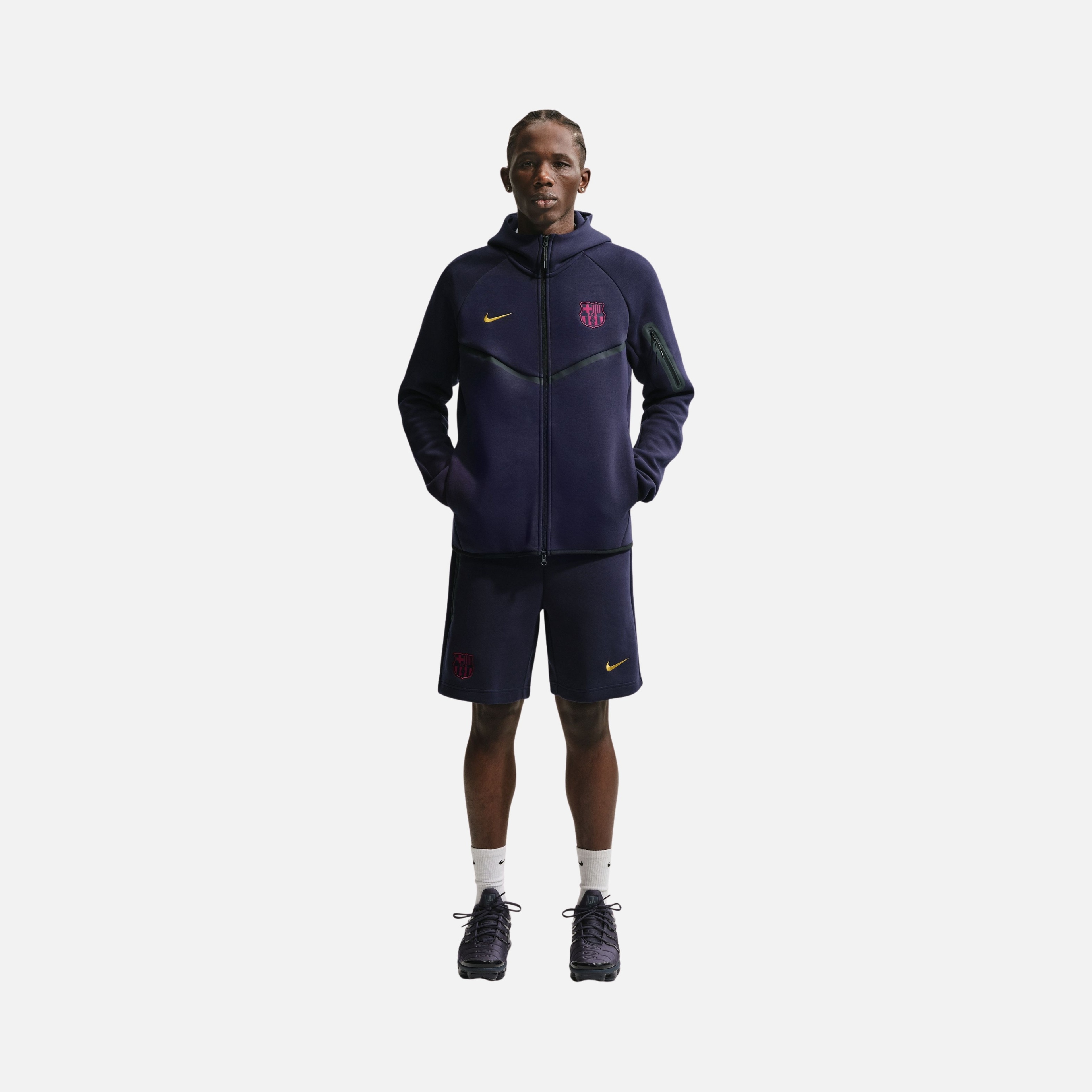 Nike FC Barcelona Tech Fleece Windrunner Erkek Ceket