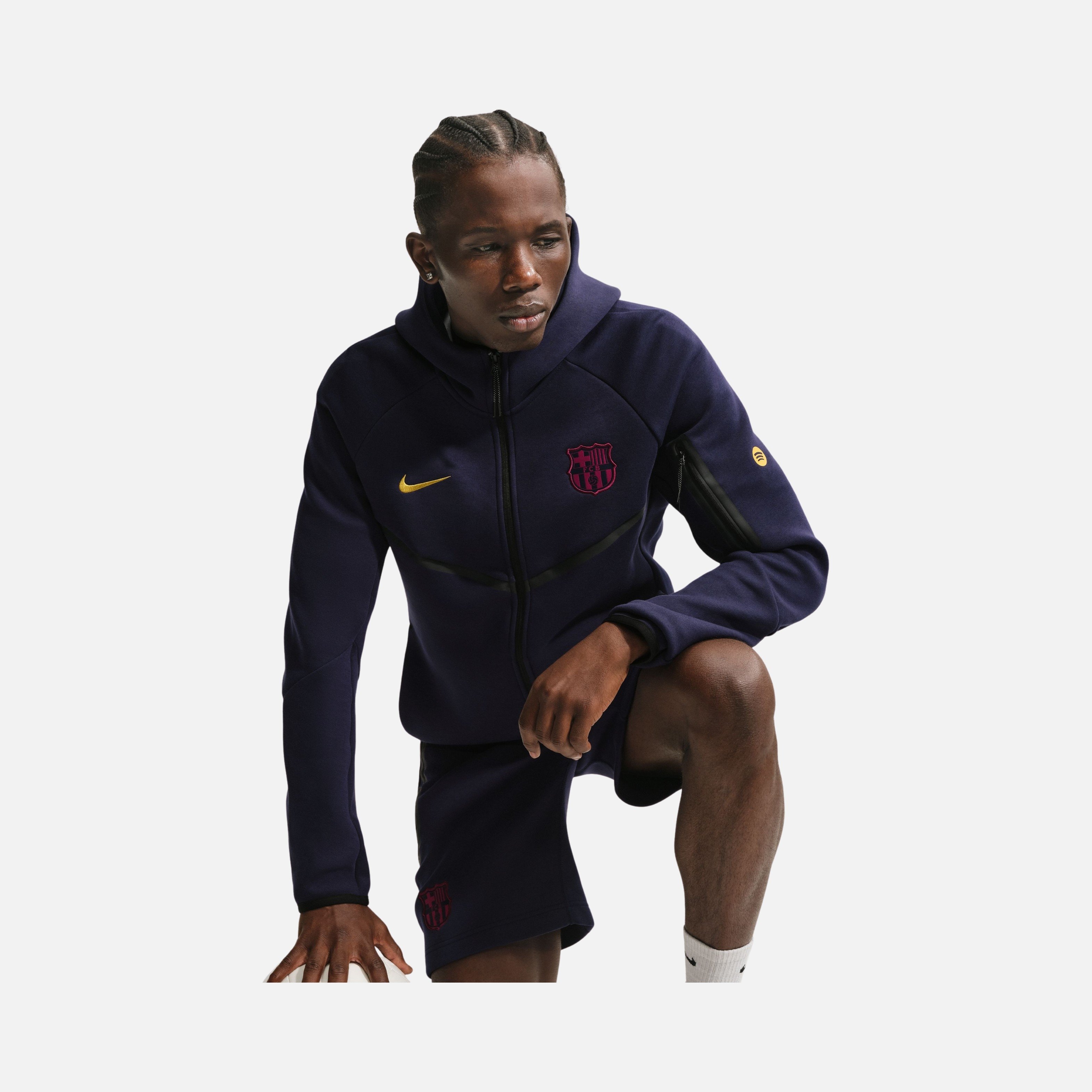 Nike FC Barcelona Tech Fleece Windrunner Erkek Ceket