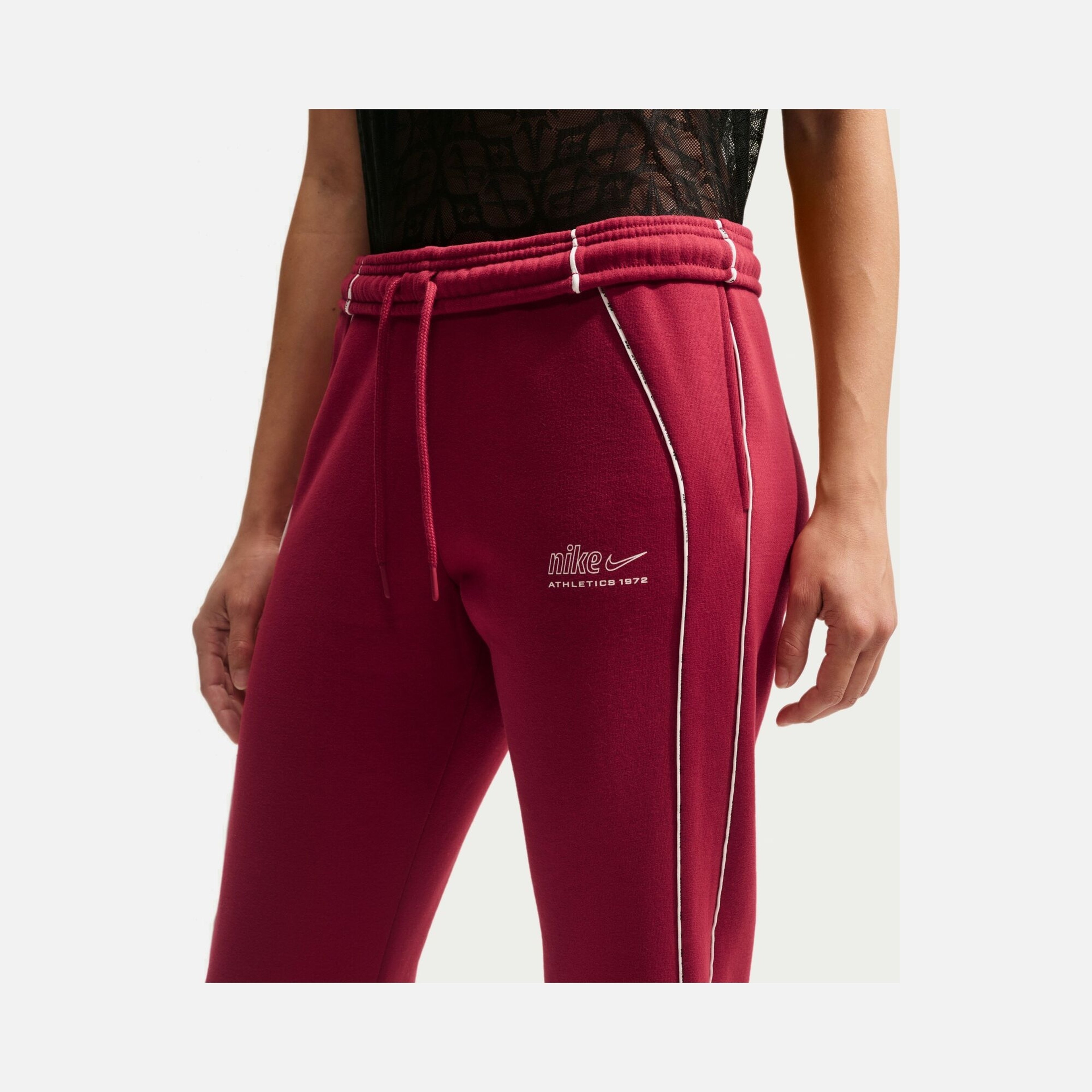 Nike Studio Fleece Mid-Rise Adjustable Cuff Kadın Pantolon