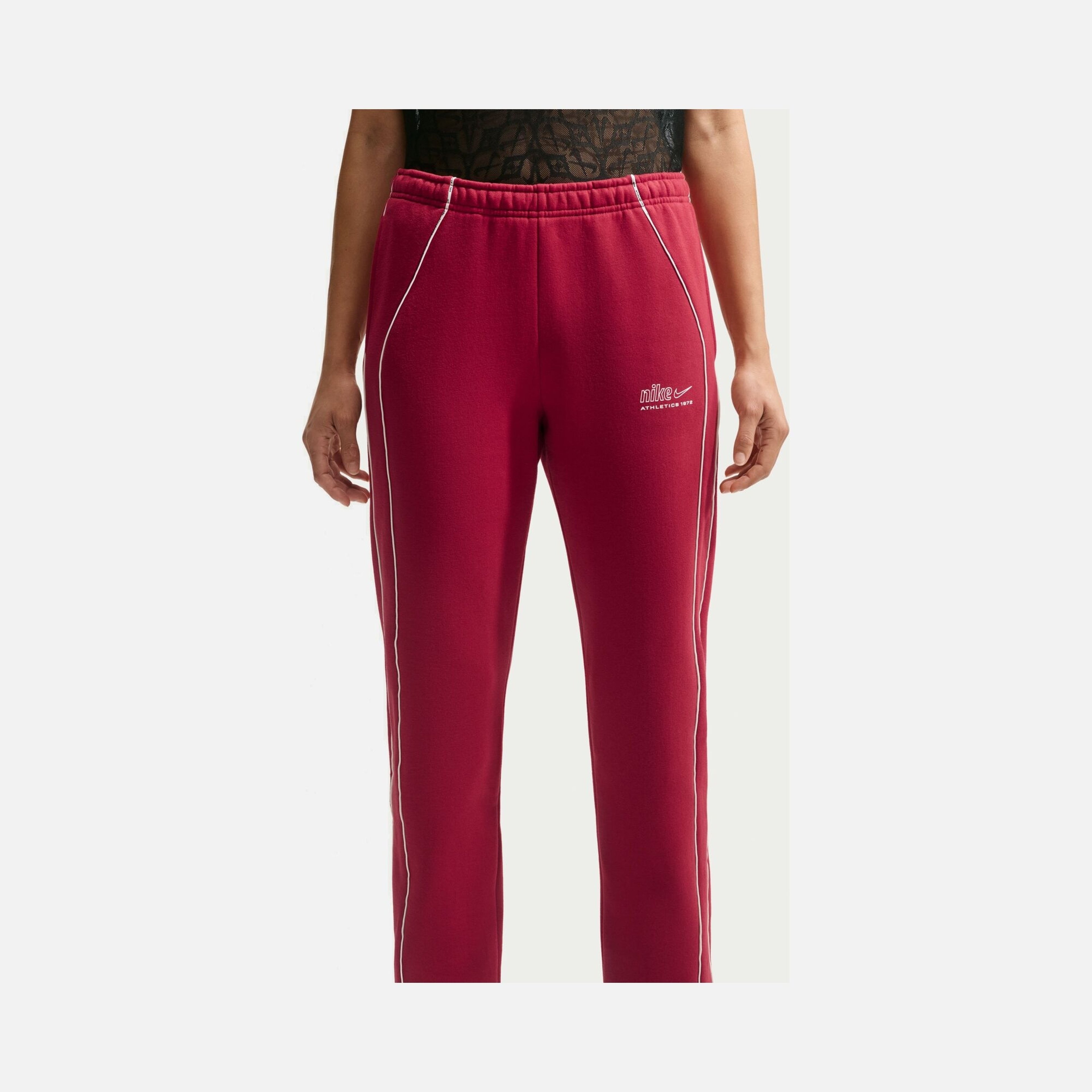 Nike Studio Fleece Mid-Rise Adjustable Cuff Kadın Pantolon