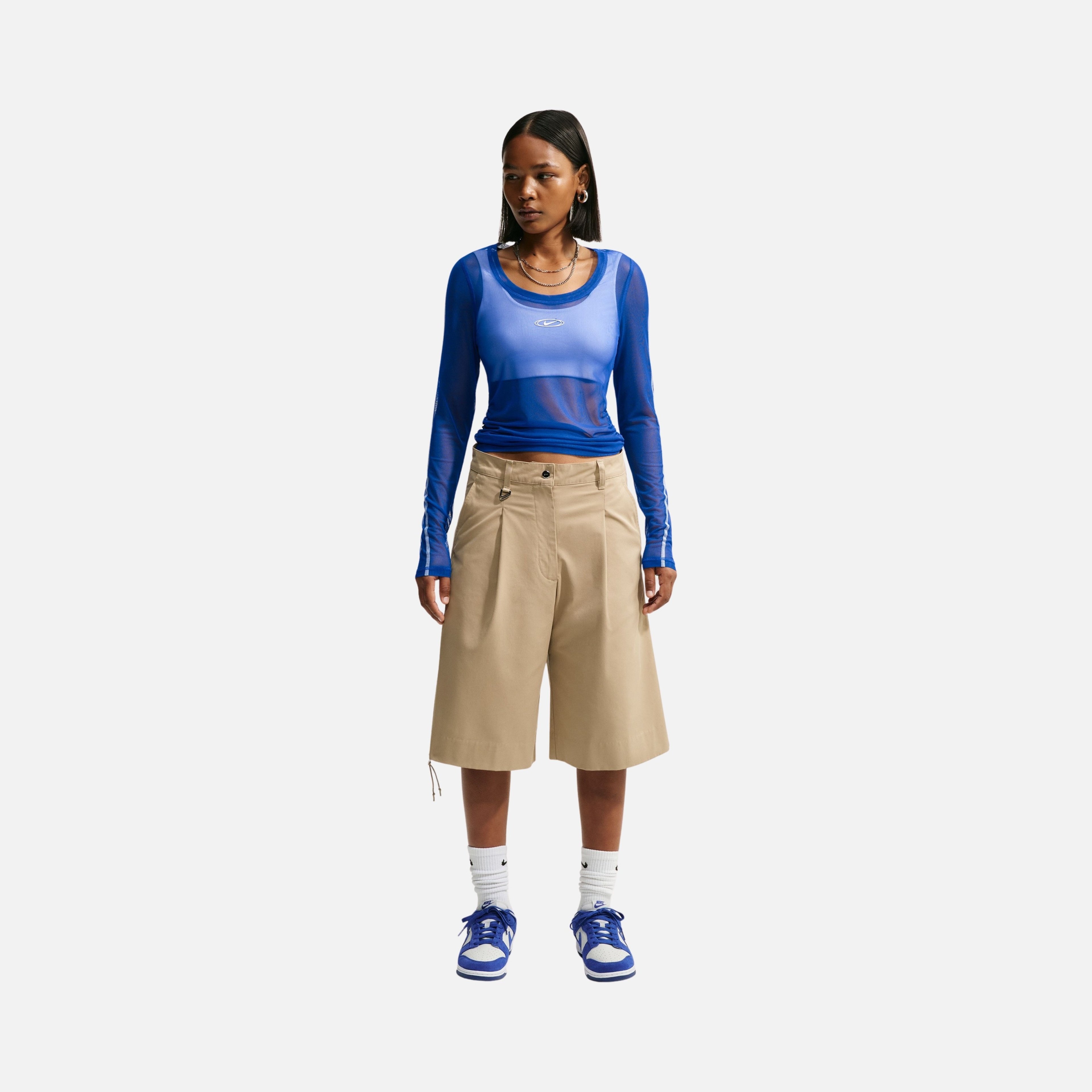 Nike Street Sheer Long-Sleeve Kadın Tişört