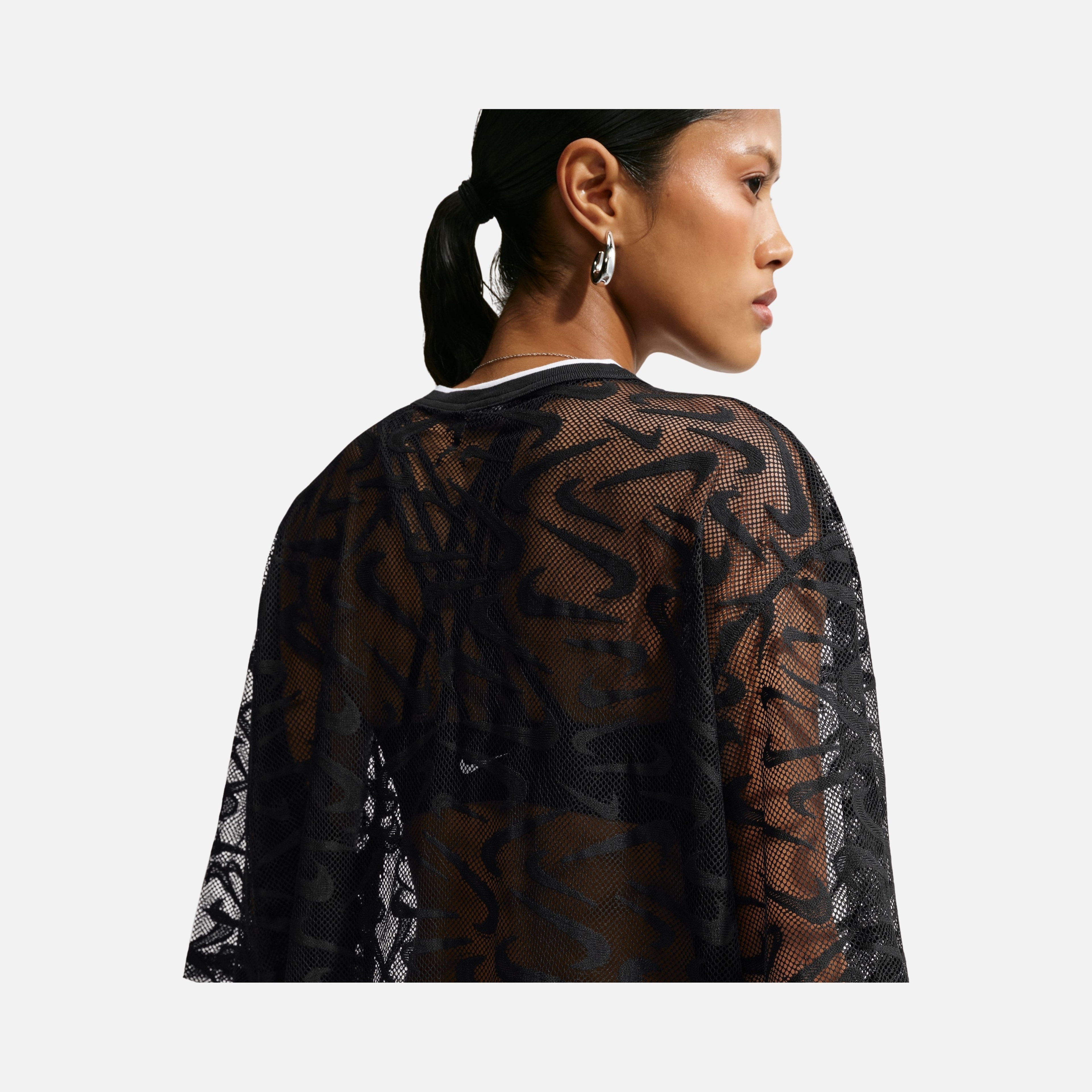Nike Chill Woven Lace Kadın Tişört