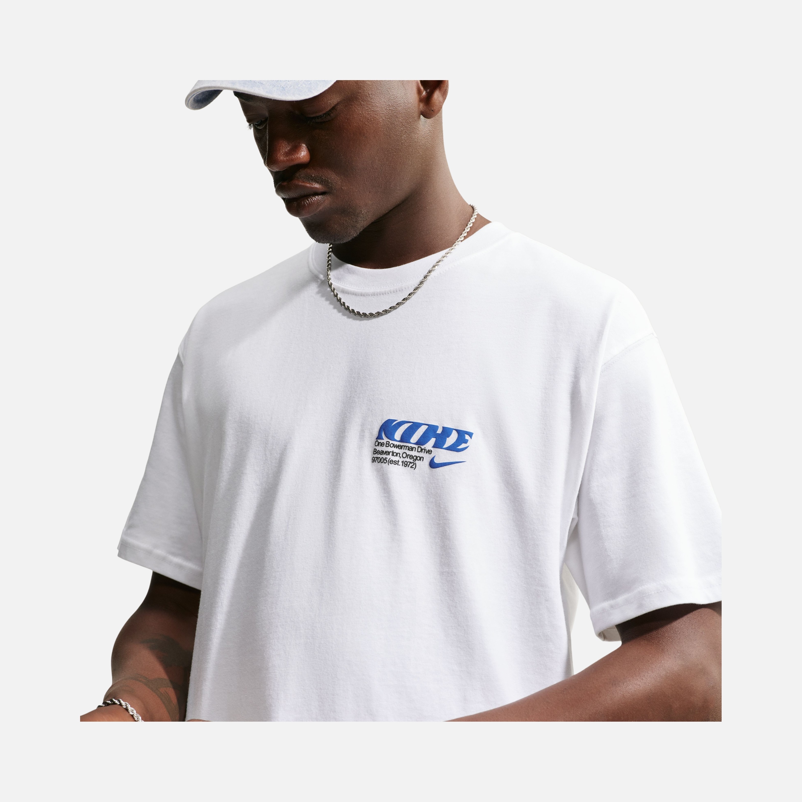 Nike Sportswear Loose Fit Poster Erkek Tişört