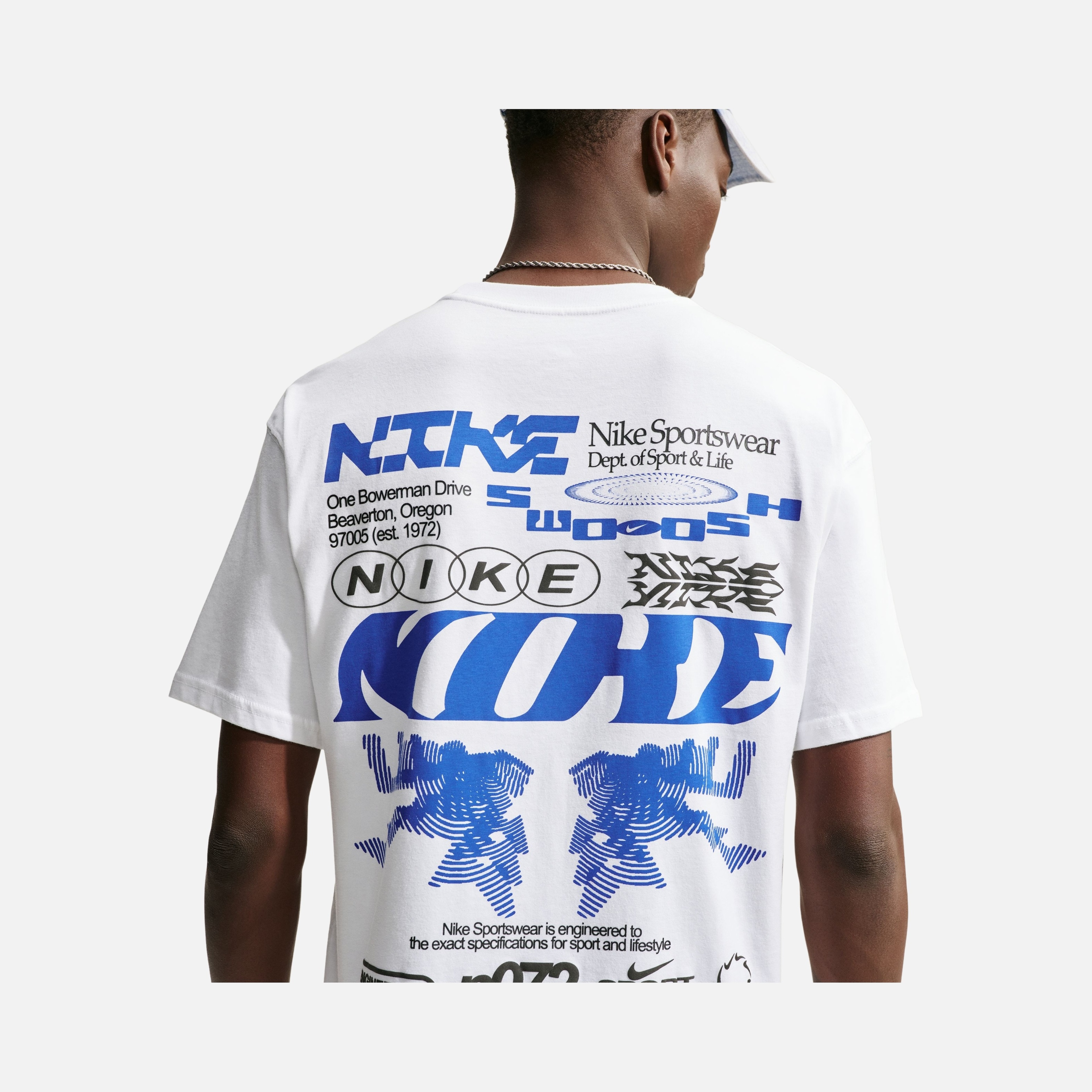 Nike Sportswear Loose Fit Poster Erkek Tişört
