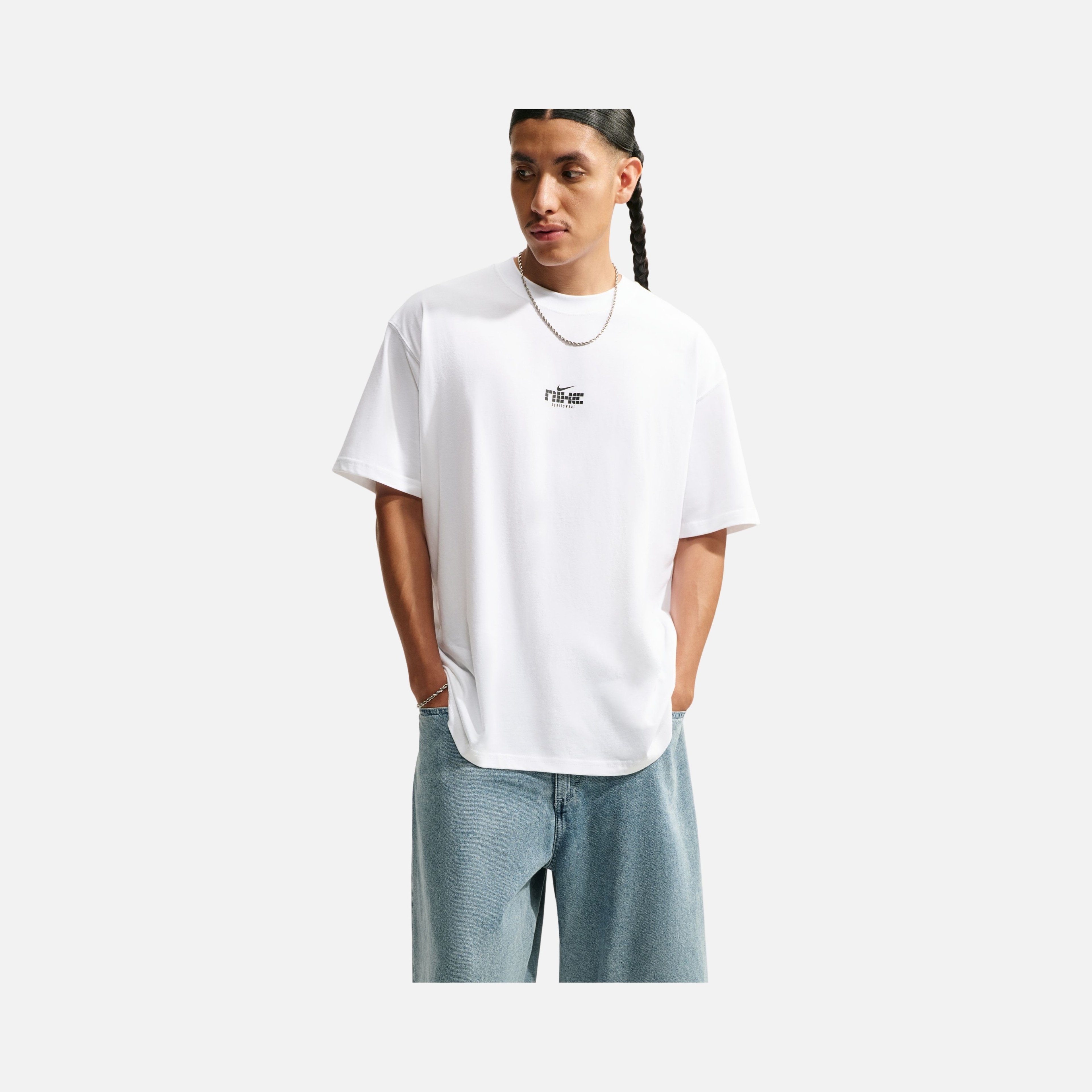 Nike Sportswear Loose Fit Mesh Erkek Tişört