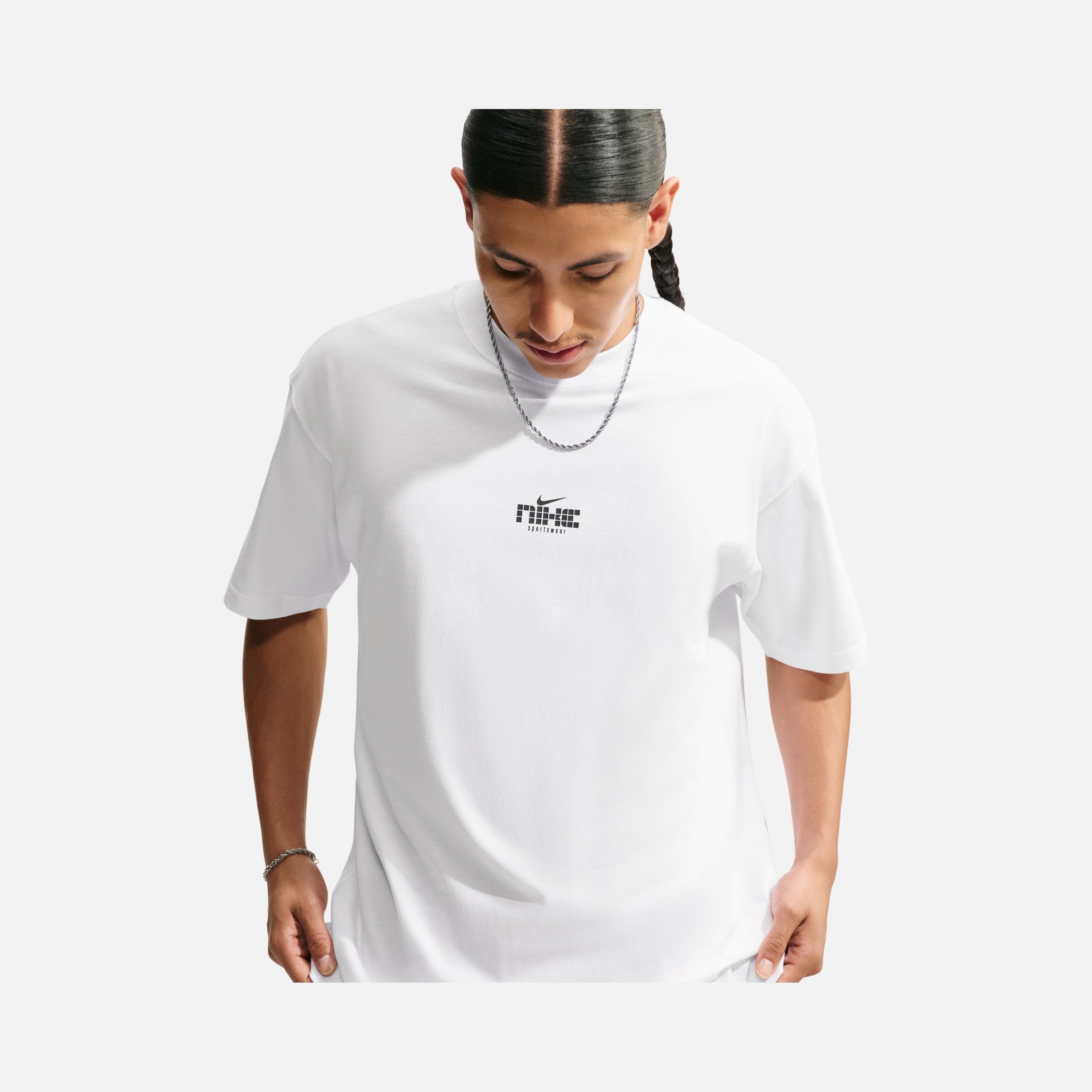 Nike Sportswear Loose Fit Mesh Erkek Tişört