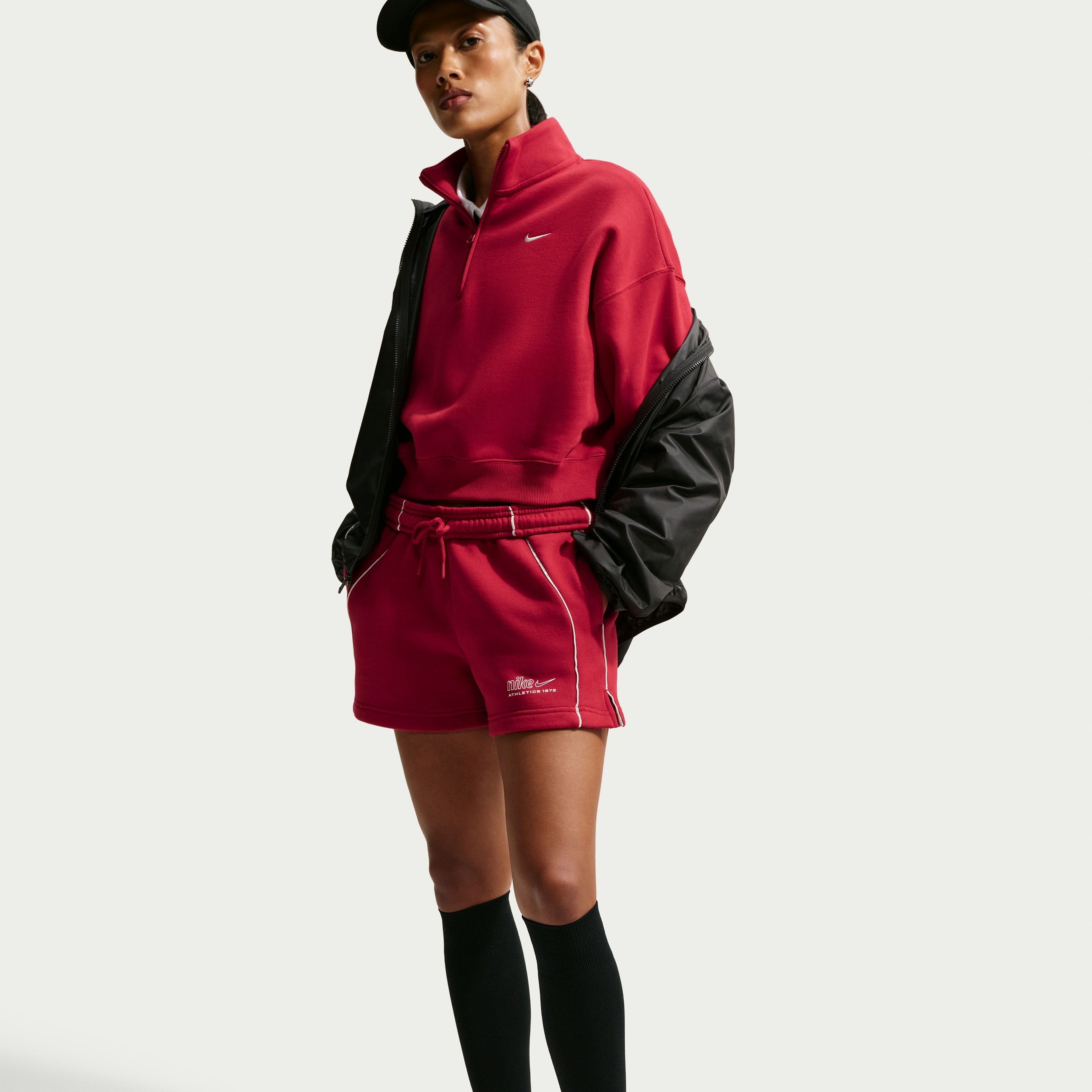 Nike Studio Fleece Mid-Rise Adjustable Kadın Şort