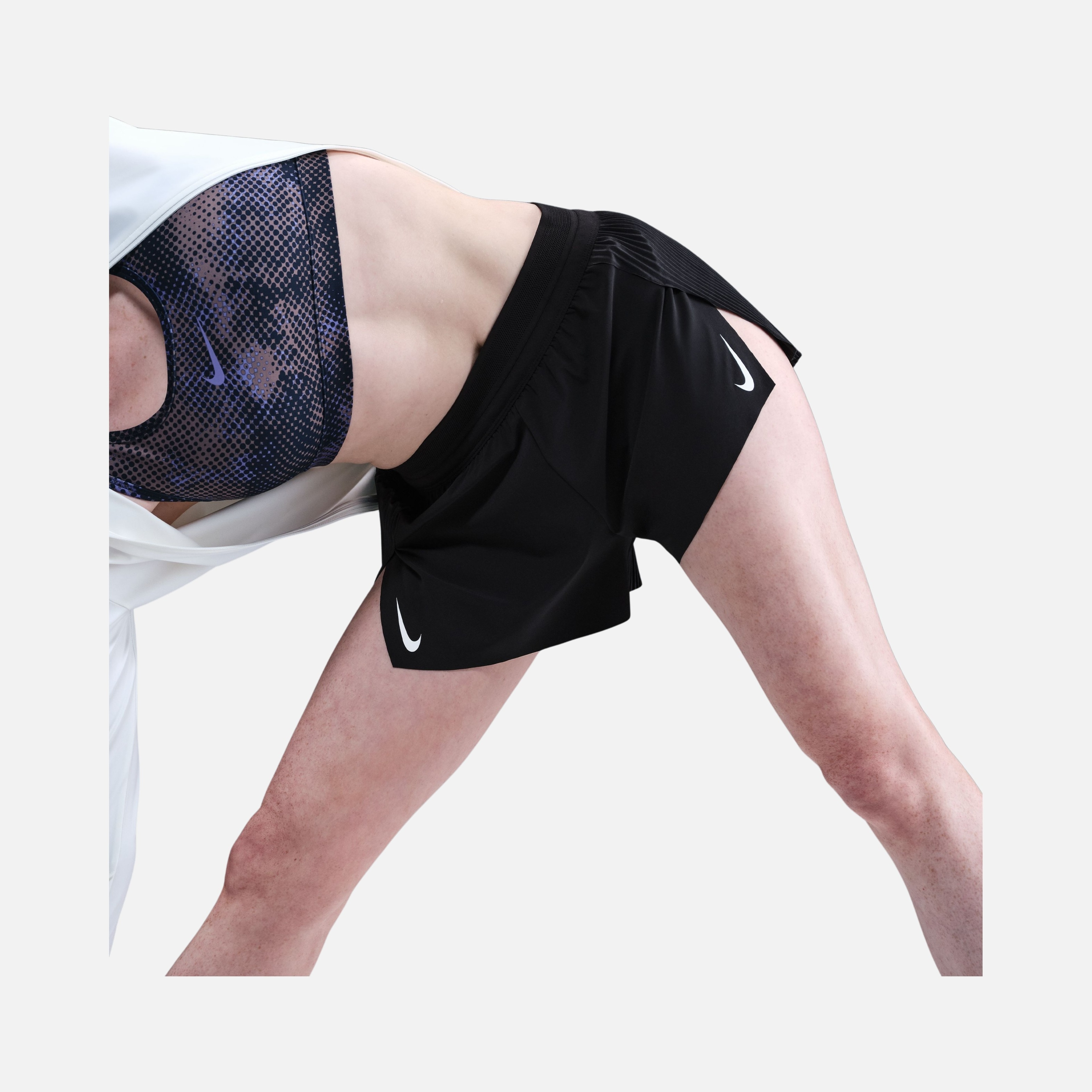 Nike AeroSwift Dri-Fit ADV Mid-Rise Brief-Lined 3" Running Kadın Şort