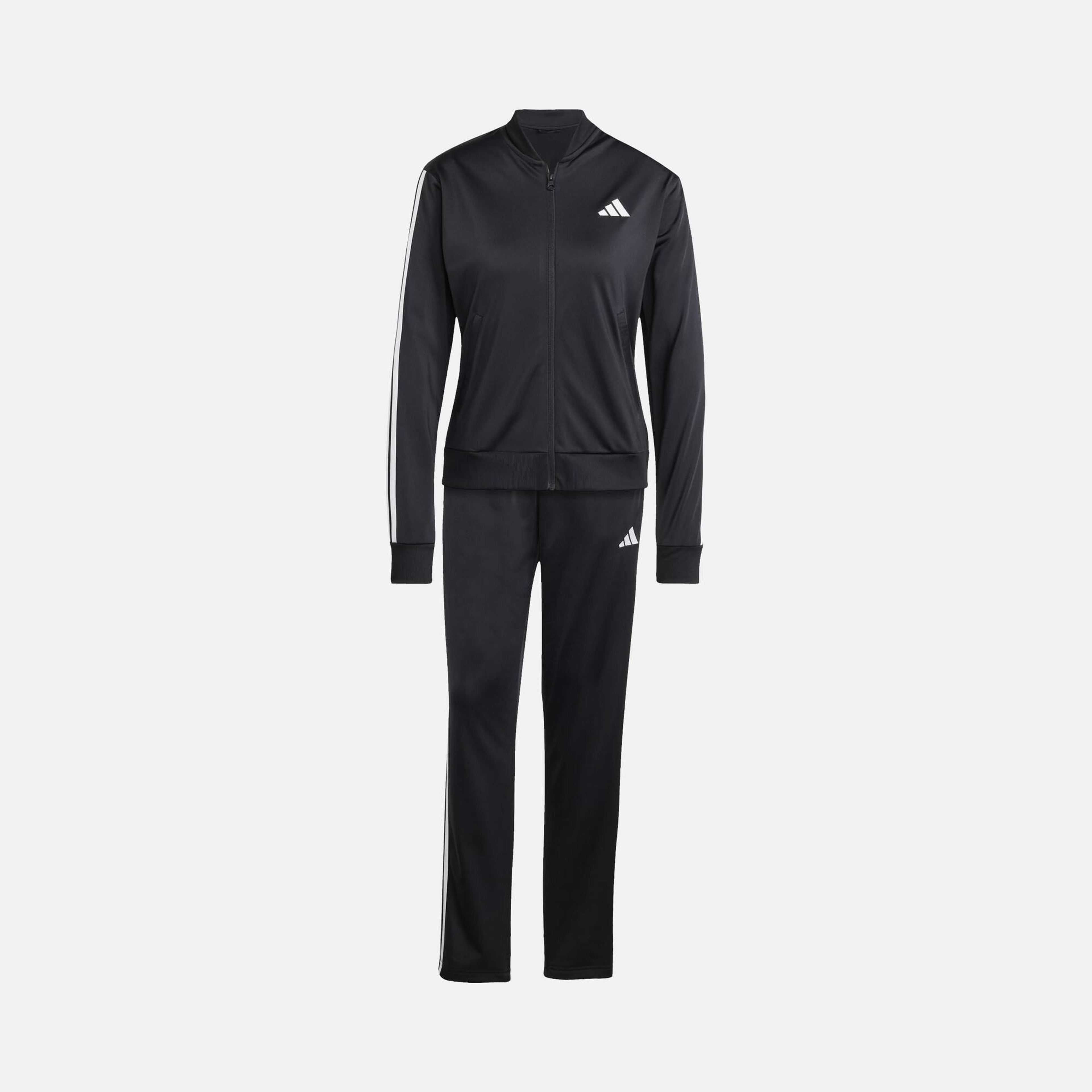 adidas Sportswear Essentials 3-Stripes & Embroidered 3 Bar Logo Detail Full-Zip Kadın Eşofman Takımı