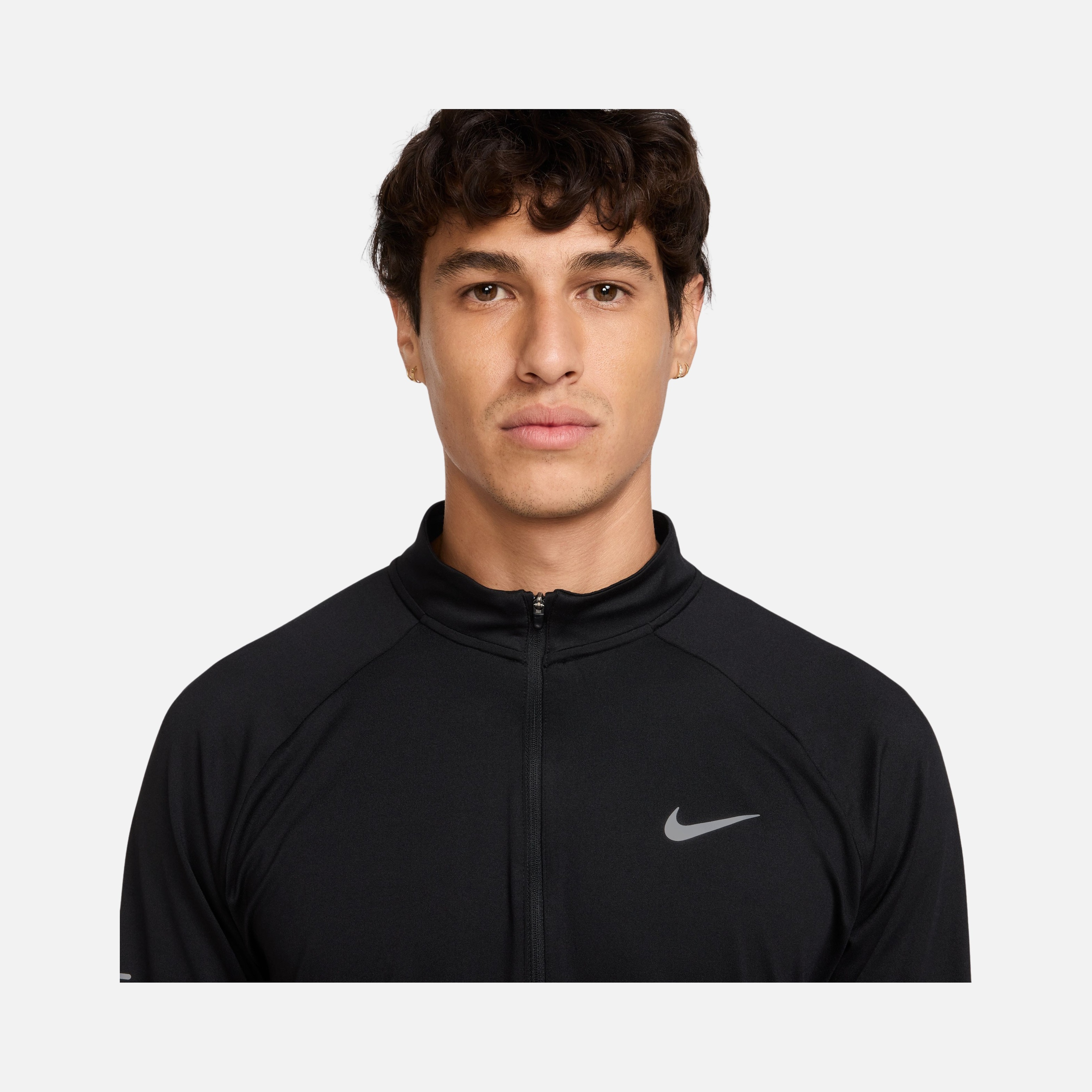 Nike Stride Dri-Fit 1/4-Zip Midlayer Running Long-Sleeve Erkek Tişört