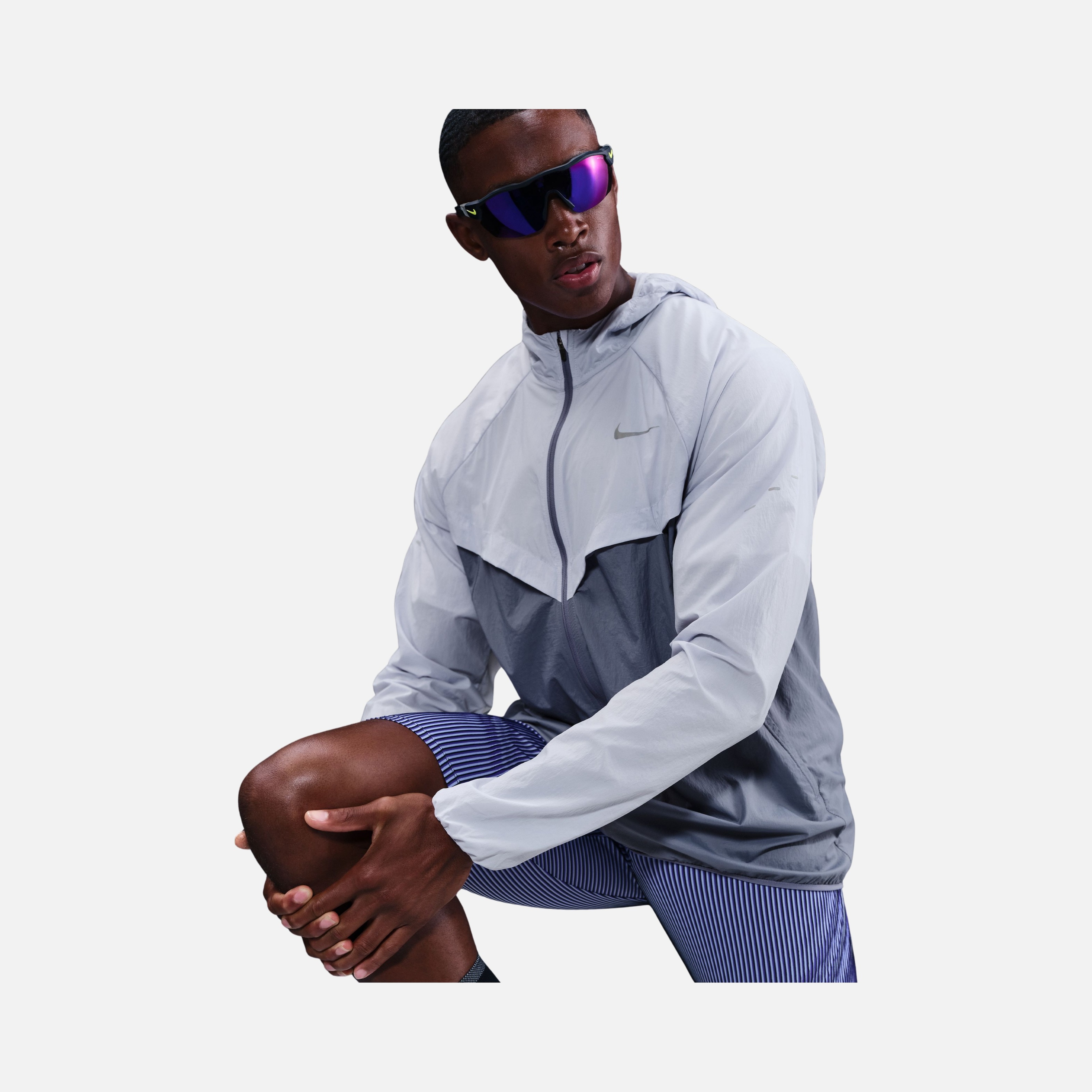 Nike Stride Repel UV Running Full-Zip Hooded Erkek Ceket
