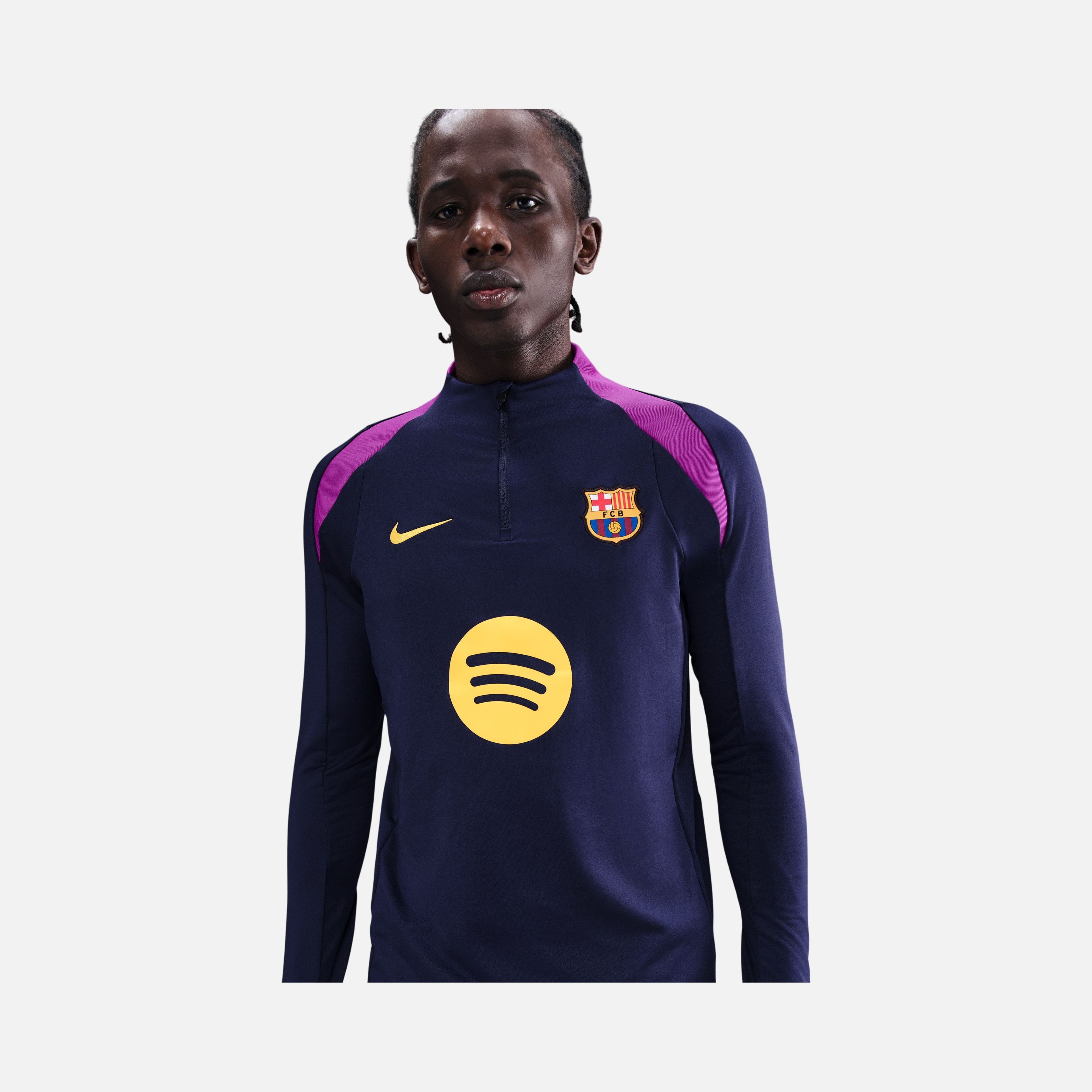 Nike Fc Barcelona Dri-fit Strike Drill Top Uzun Kollu Erkek Tişört