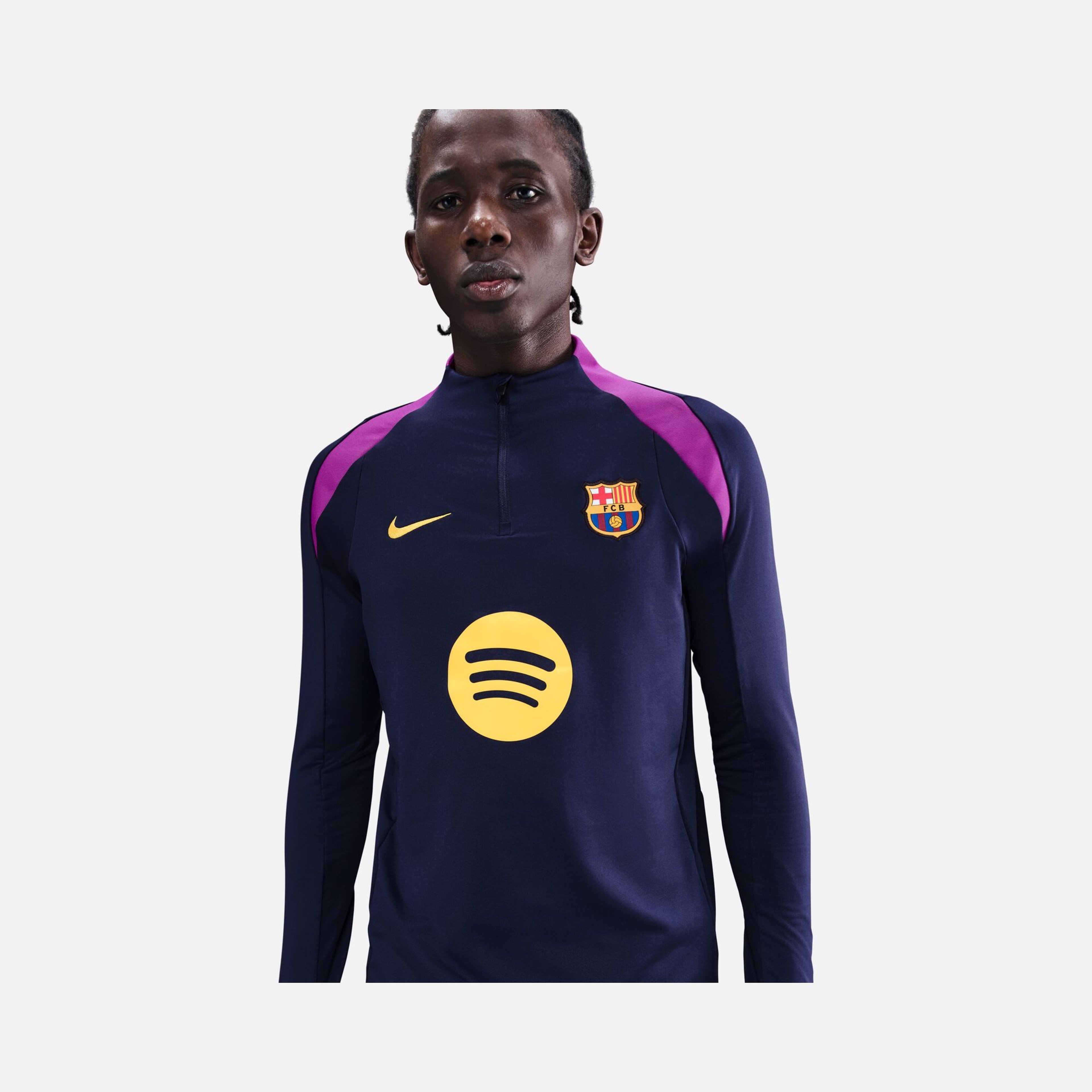 Nike Fc Barcelona Dri-fit Strike Drill Top Uzun Kollu Erkek Tişört