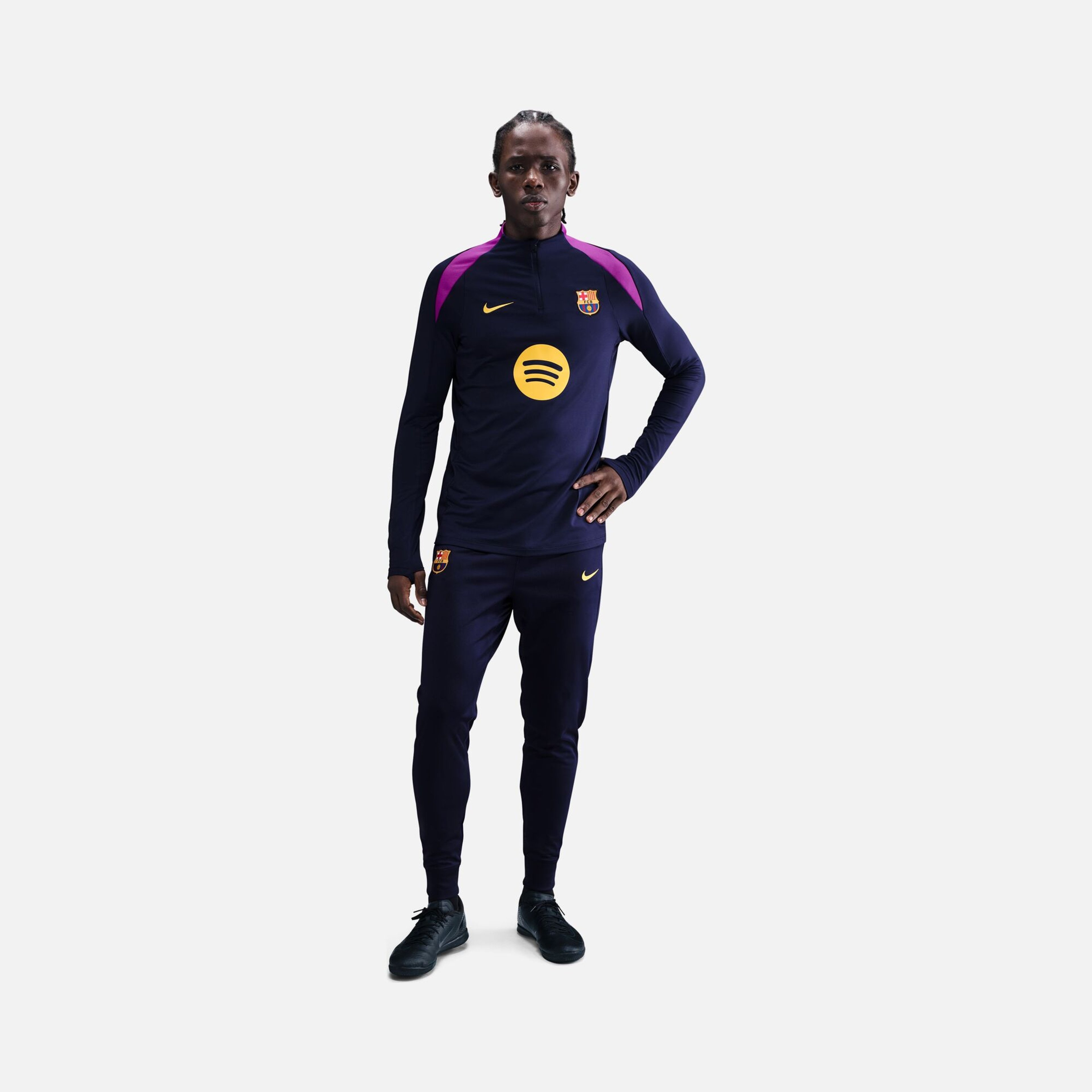 Nike Fc Barcelona Dri-fit Strike Drill Top Uzun Kollu Erkek Tişört