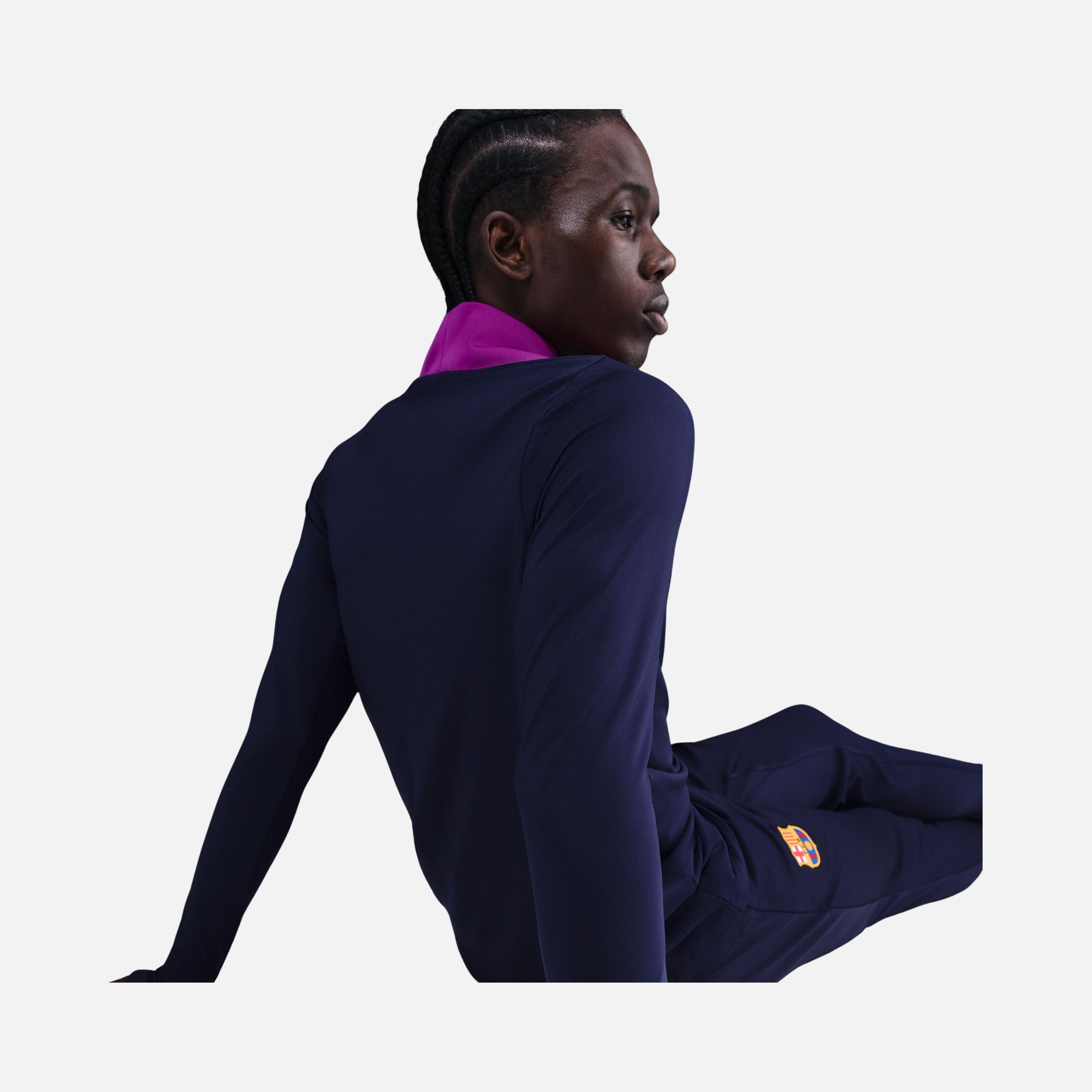 Nike Fc Barcelona Dri-fit Strike Drill Top Uzun Kollu Erkek Tişört