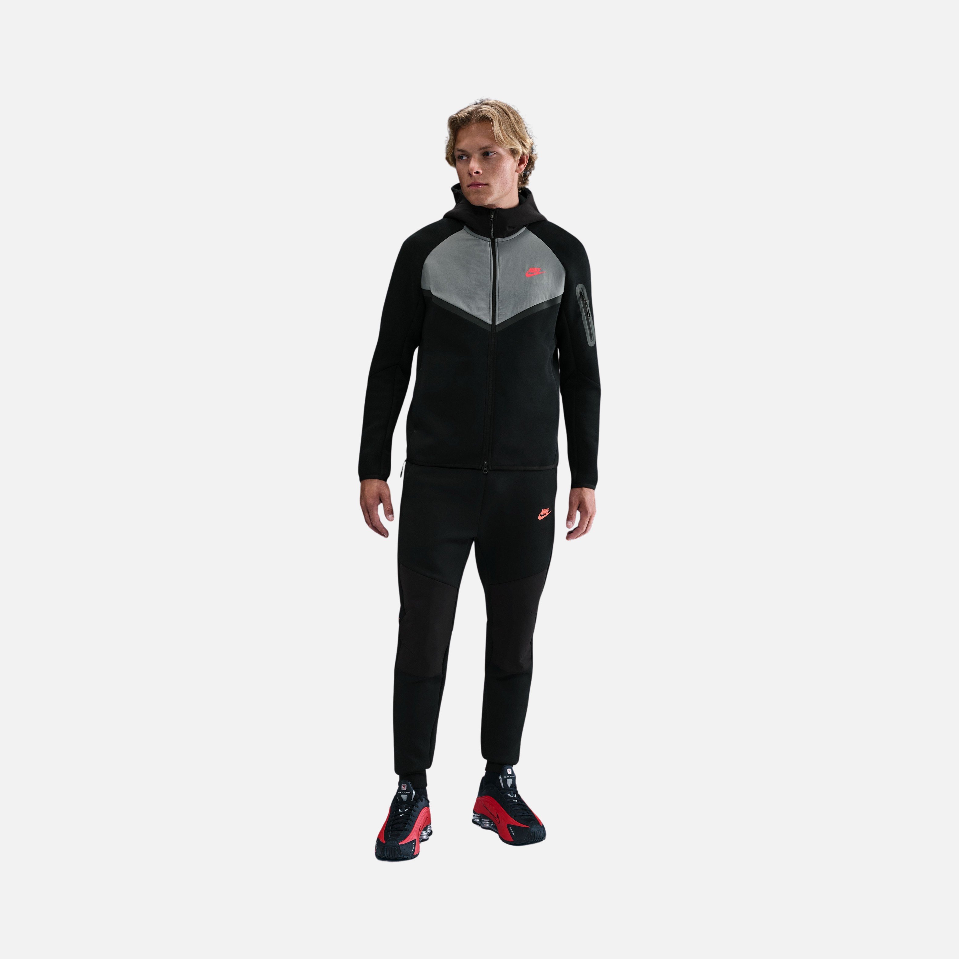Nike M Tech Fleece Mix Wr Hoodie Erkek Ceket | Barçın